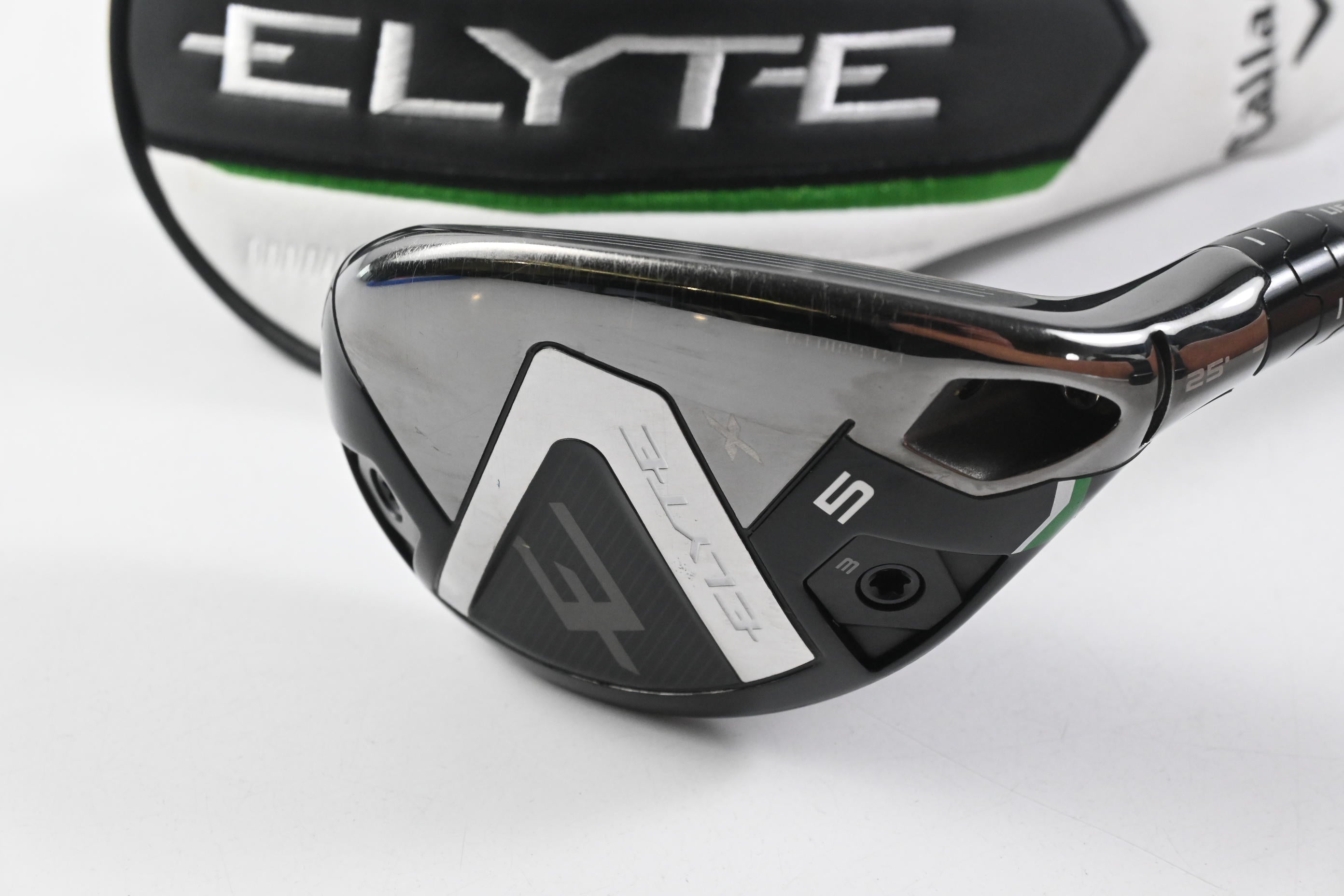 Callaway Elyte X #5 Hybrid / 25 Degree / Stiff Flex Denali Frost White 70 Shaft