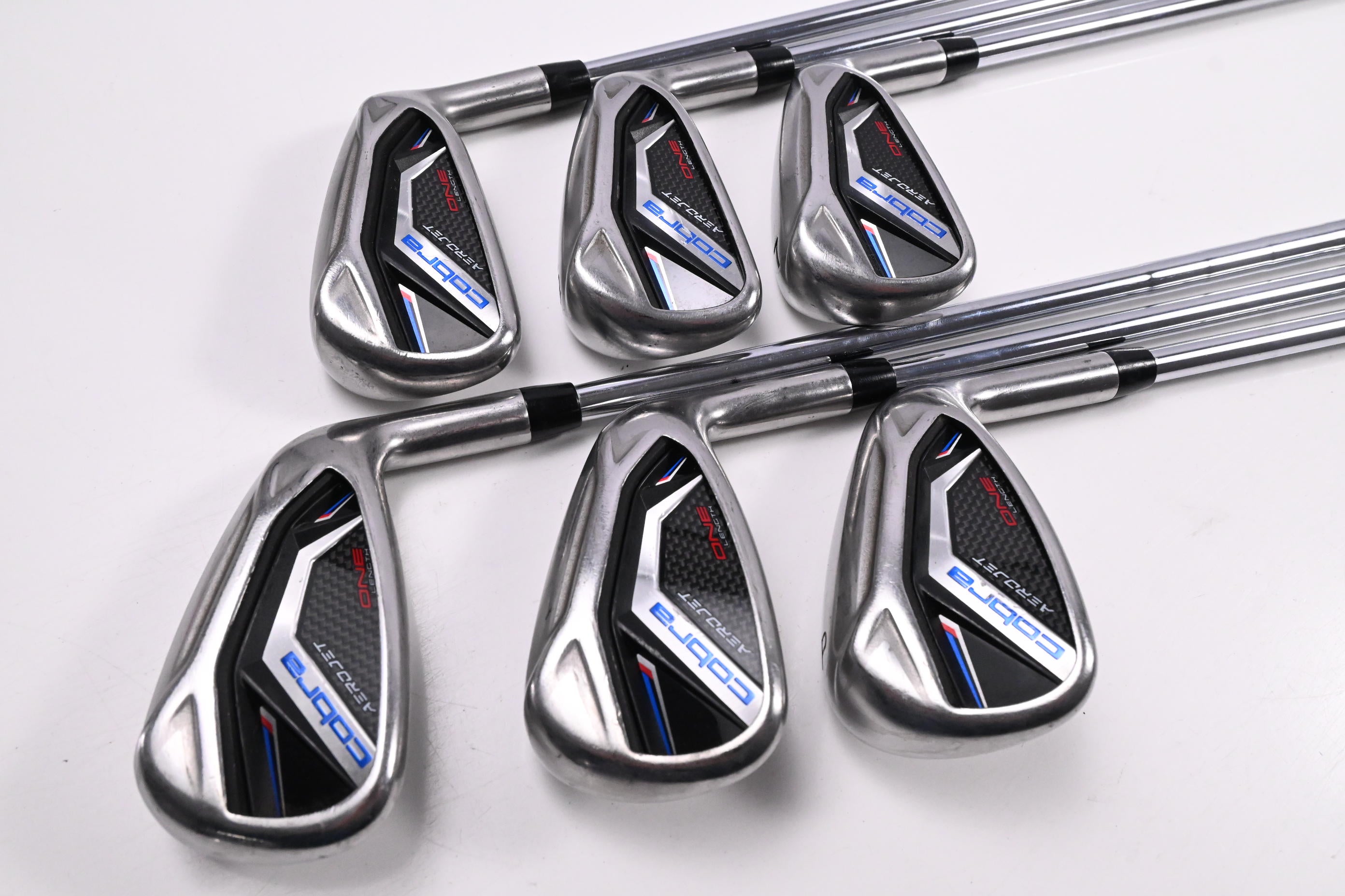 Cobra Aerojet One Length Irons / 5-PW / Regular Flex KBS Tour Lite Shafts
