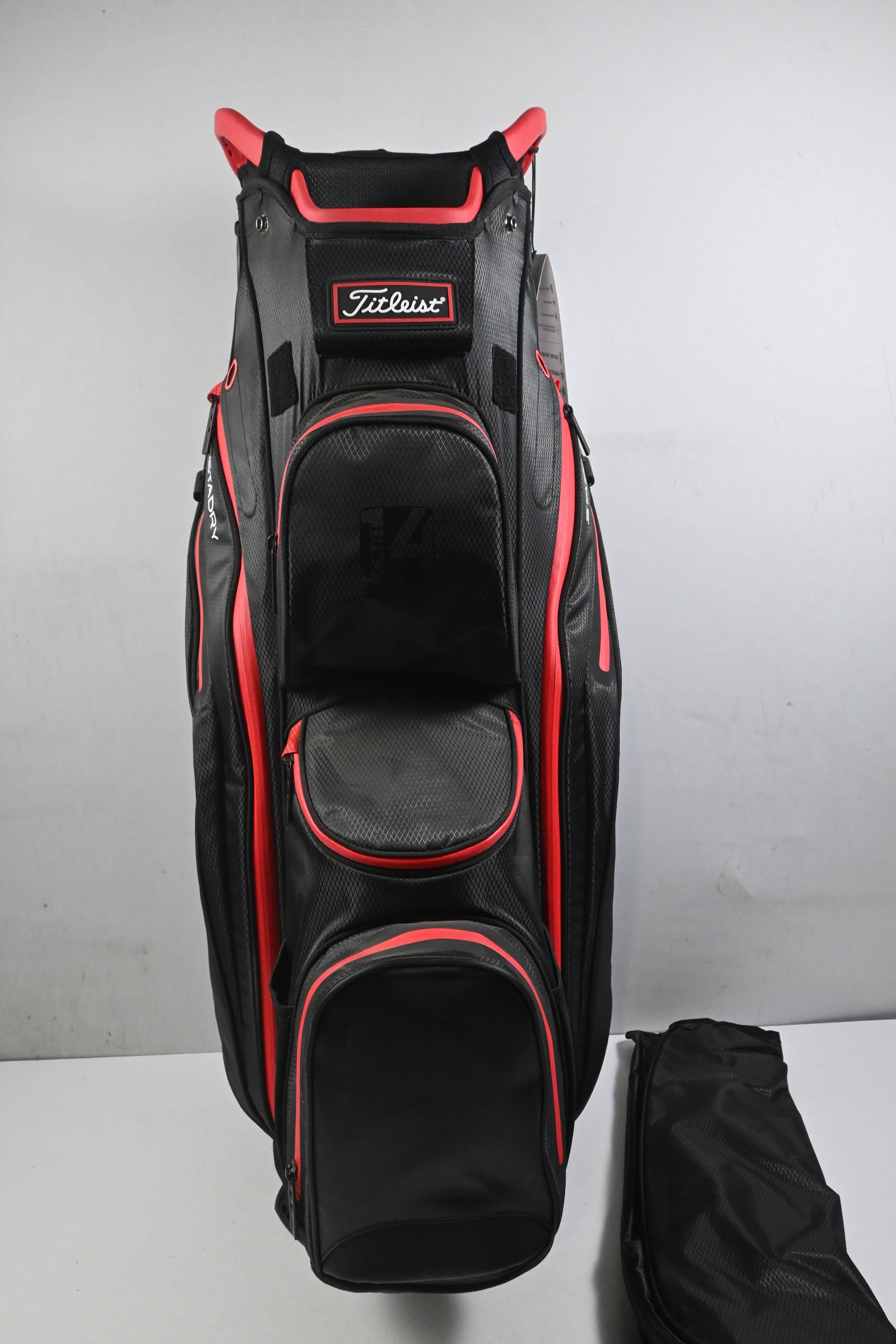 Titleist Cart 14 Stadry Cart Bag / 14-Way Divider / Black & Red
