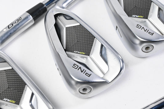 Ping G430 Irons / 5-PW / White Dot / Stiff Flex Dynamic Gold 120 S300 Shafts