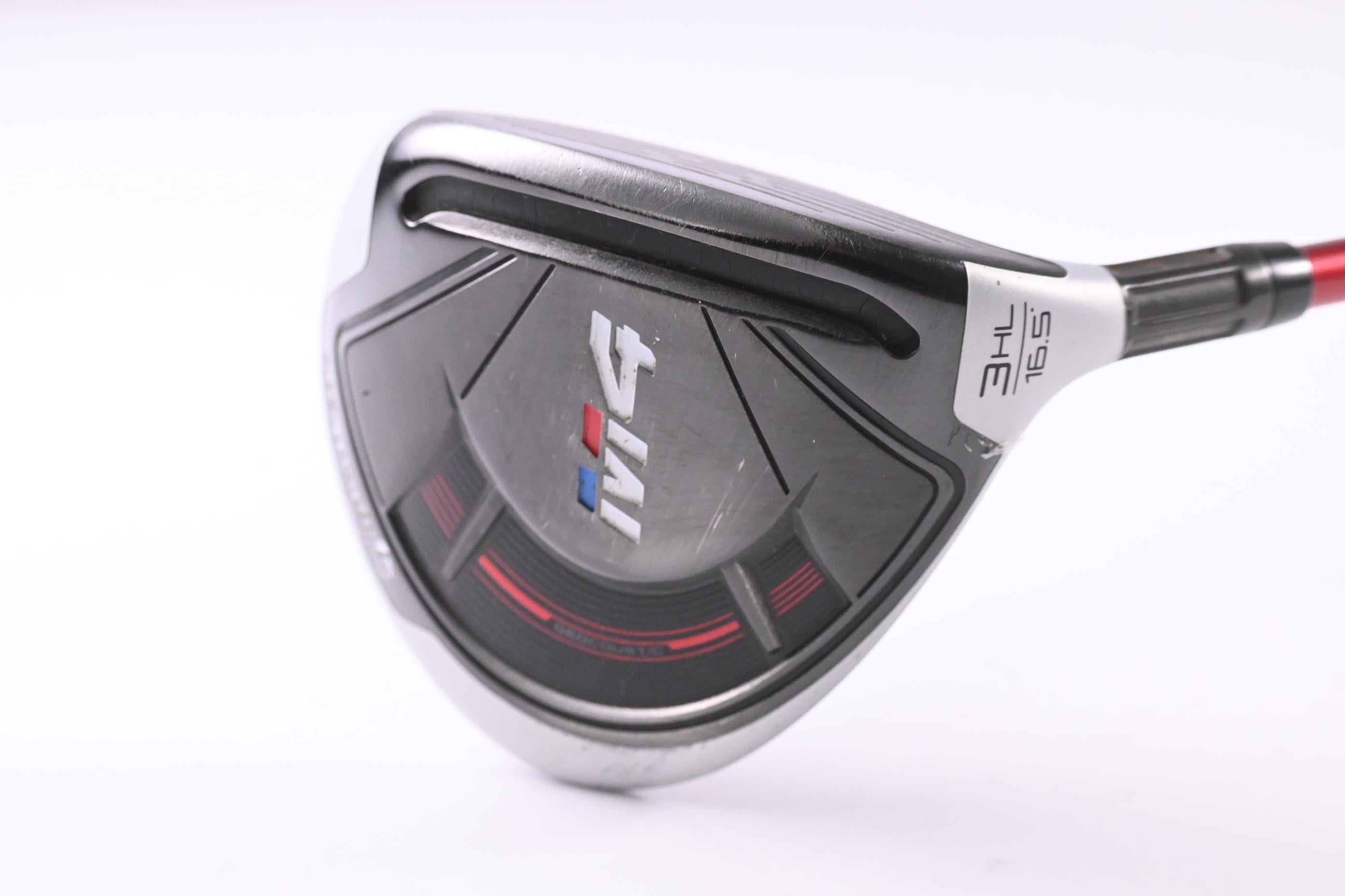 Taylormade M4 #3 Wood / 16.5 Degree / Stiff Flex Oban Red Isawa O4 65 Shaft