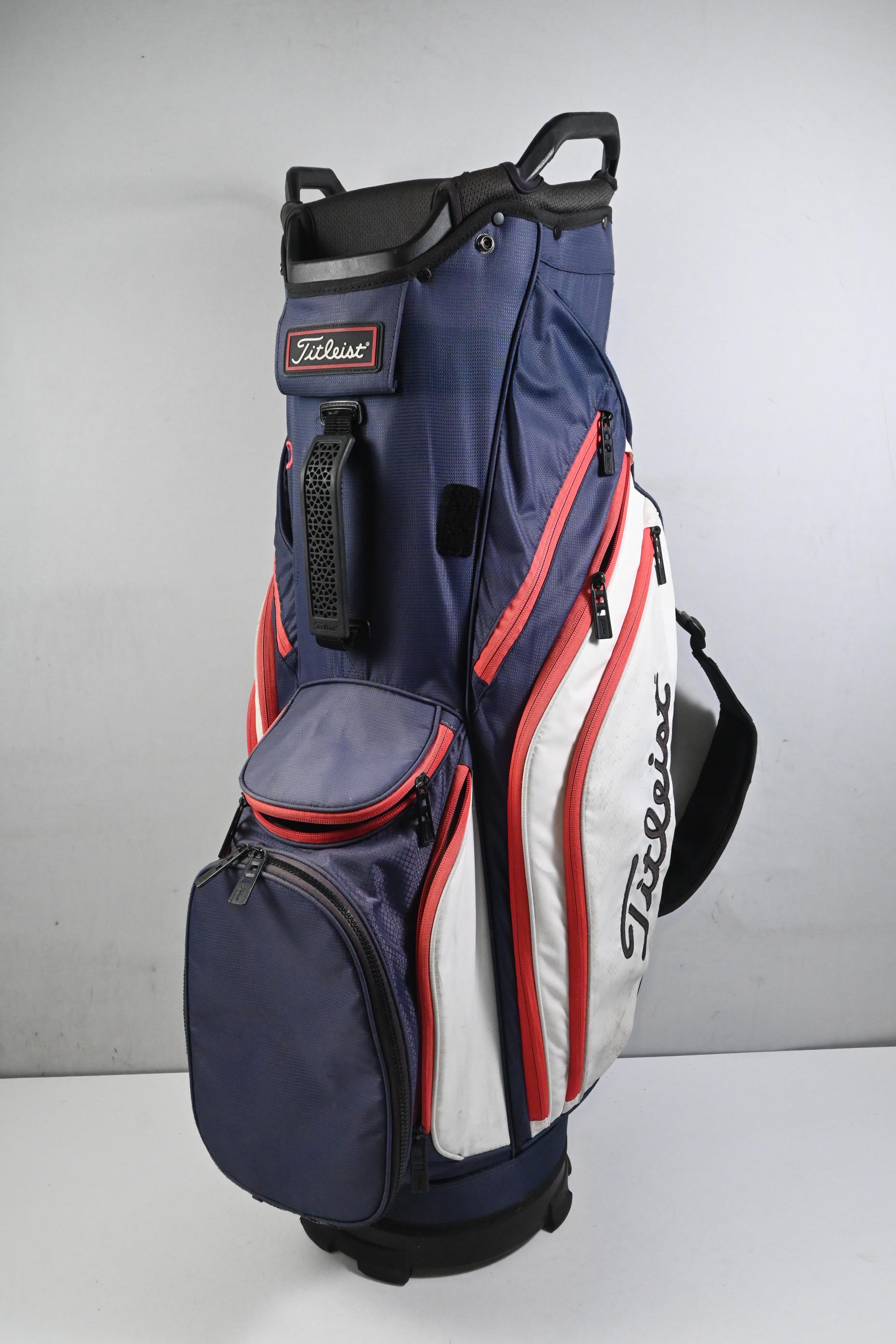 Titleist Cart Bag / 14-Way Divider / Blue, White & Red