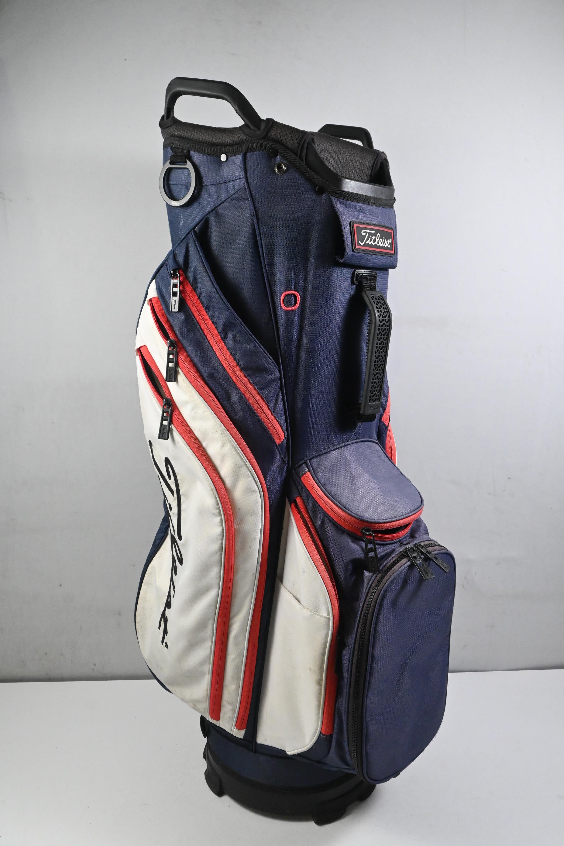 Titleist Cart Bag / 14-Way Divider / Blue, White & Red