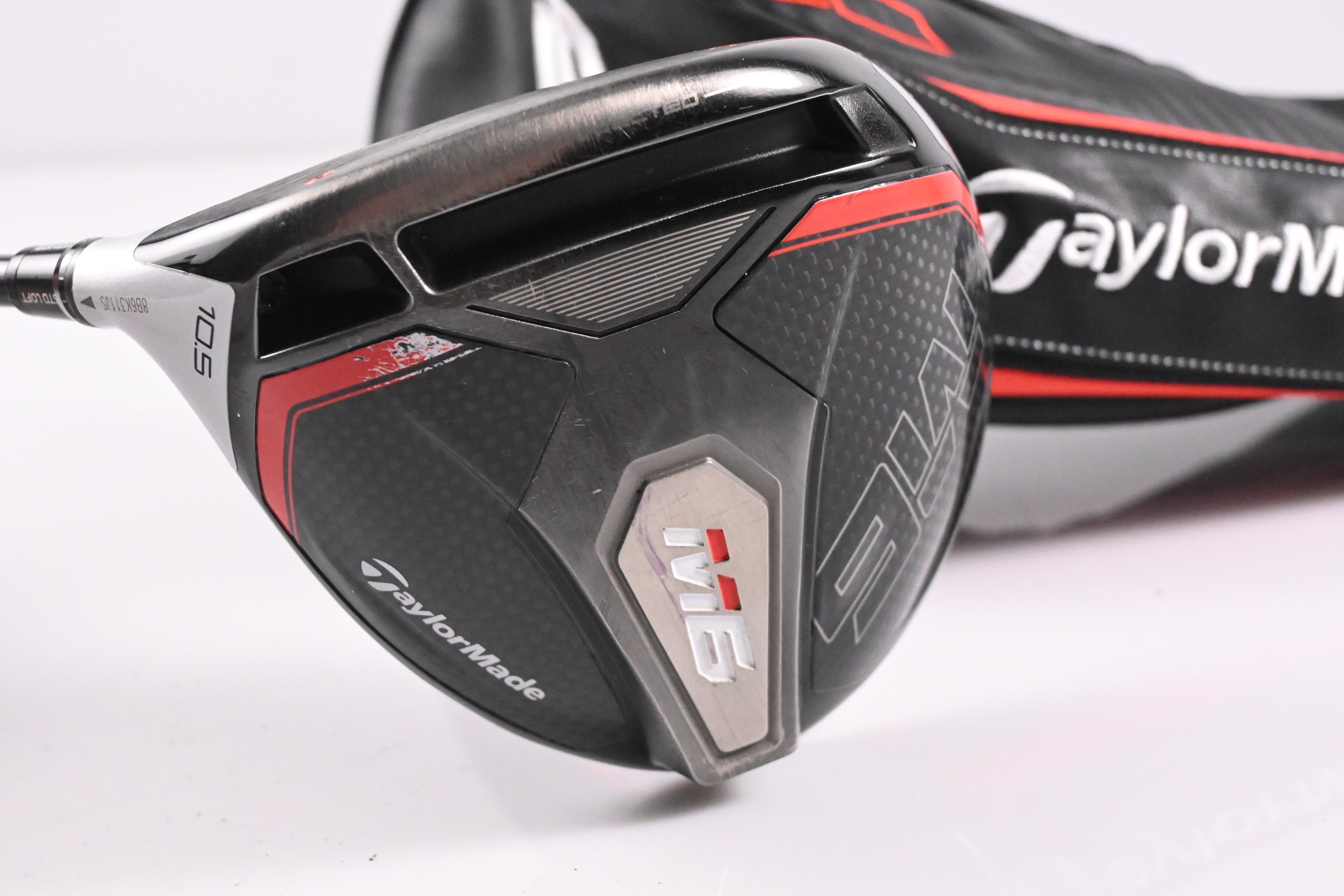 Left Hand Taylormade M6 Driver / 10.5 Degree / Regular Flex Atmos Orange 5 Shaft