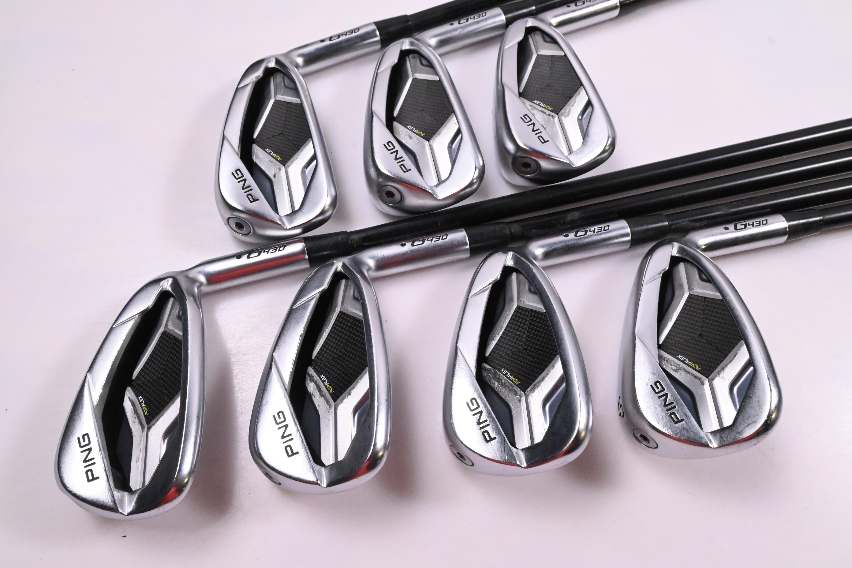 Ping G430 Irons / 5-PW+54° / Black Dot / Regular Flex Ping Alta CB Black Shafts