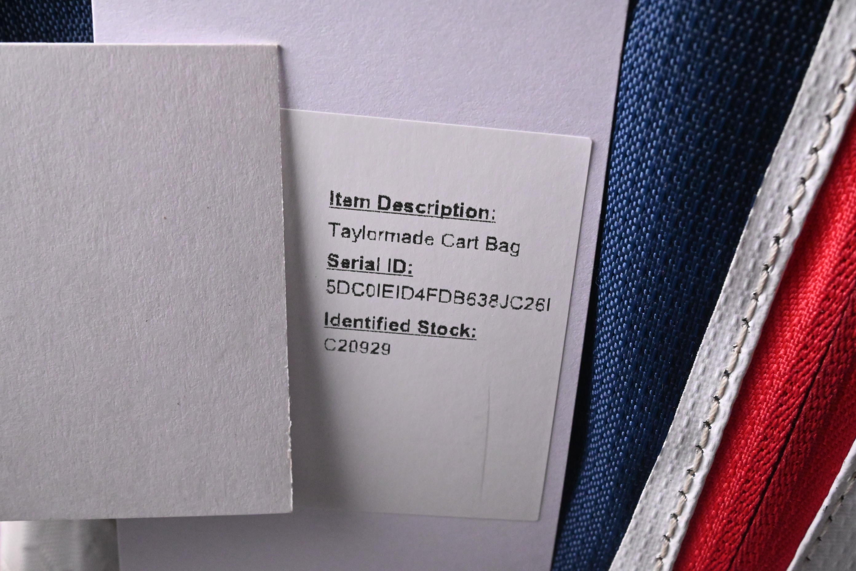 Taylormade Cart Bag / 14-Way Divider / Blue, White, Red