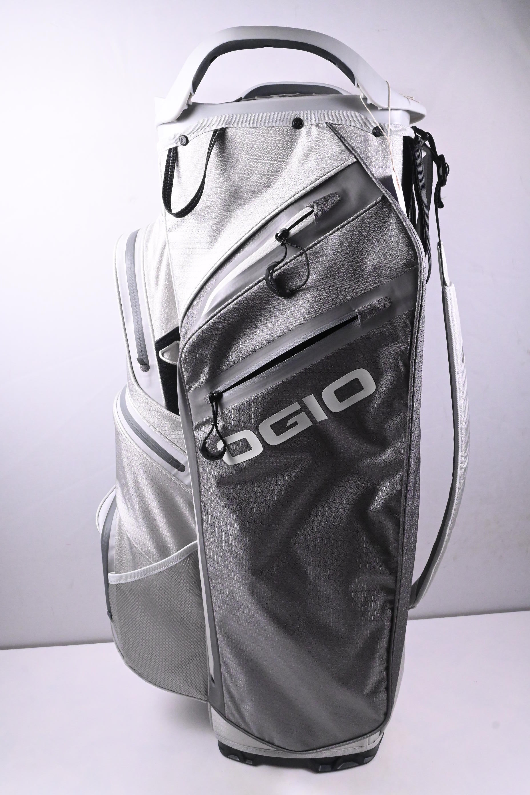 Ogio Silencer Cart Bag / 14-Way Divider / White, Grey