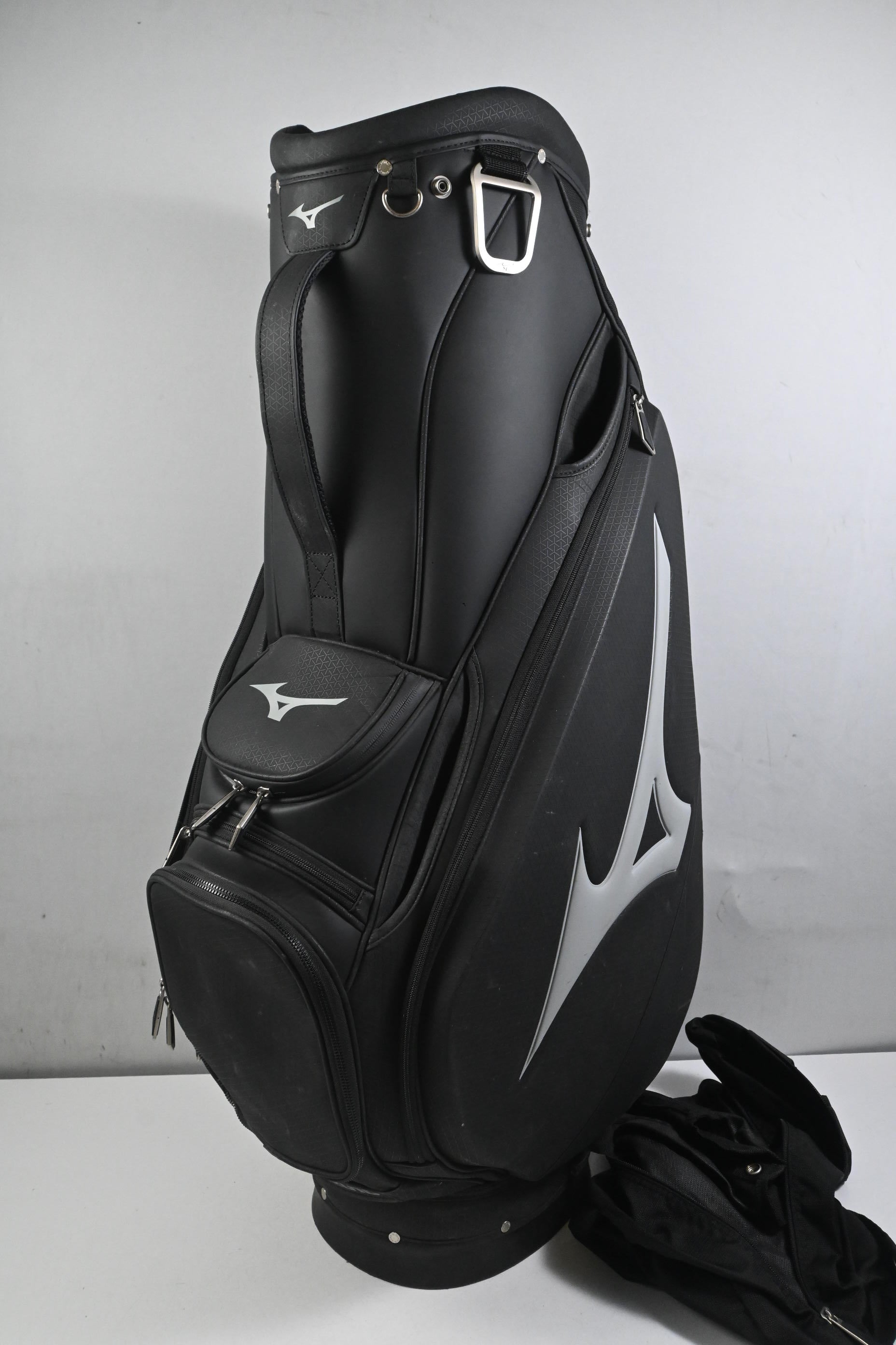 Mizuno Cart Bag / 5-Way Divider / Black & Grey