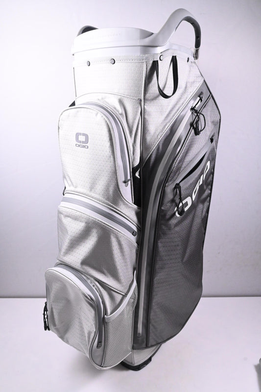 Ogio Silencer Cart Bag / 14-Way Divider / White, Grey