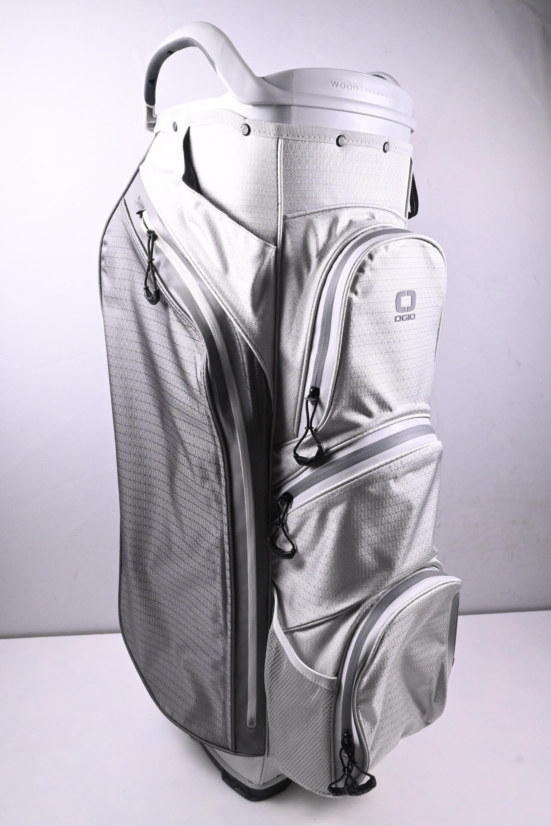 Ogio Silencer Cart Bag / 14-Way Divider / White, Grey