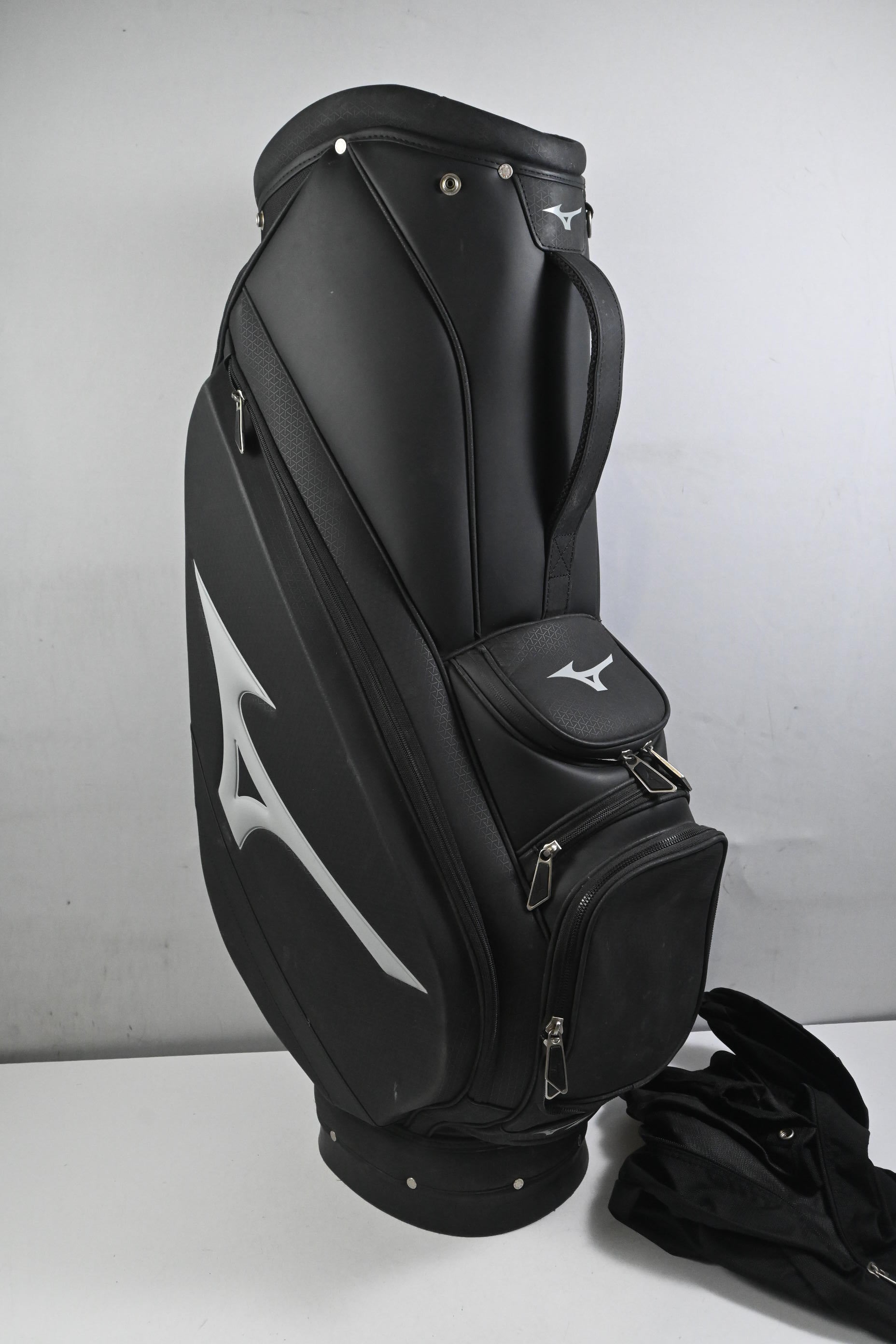 Mizuno Cart Bag / 5-Way Divider / Black & Grey