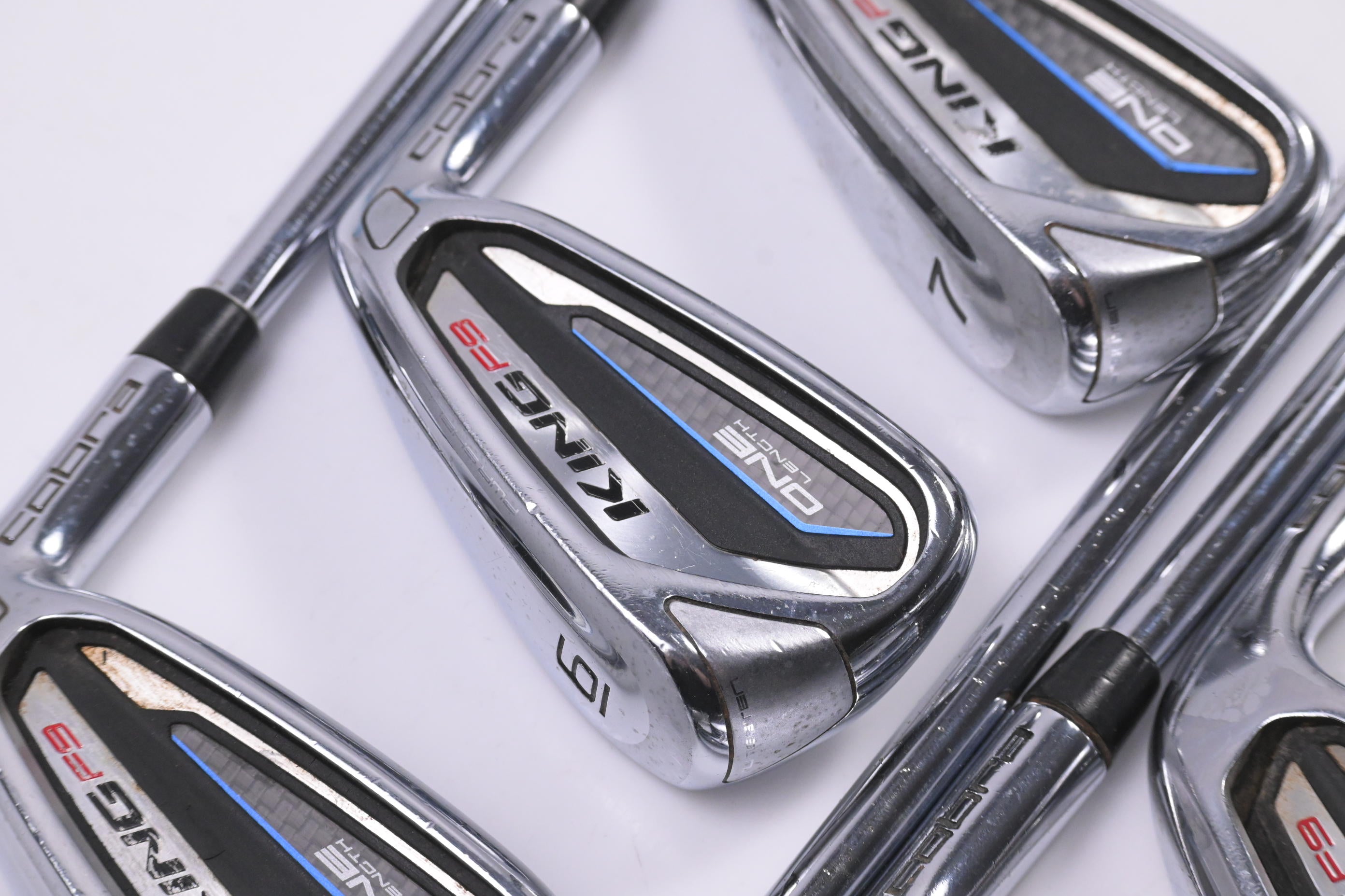 Cobra King F9 One Length Irons / 5-PW+GW / Regular Flex KBS Tour 80 Shafts
