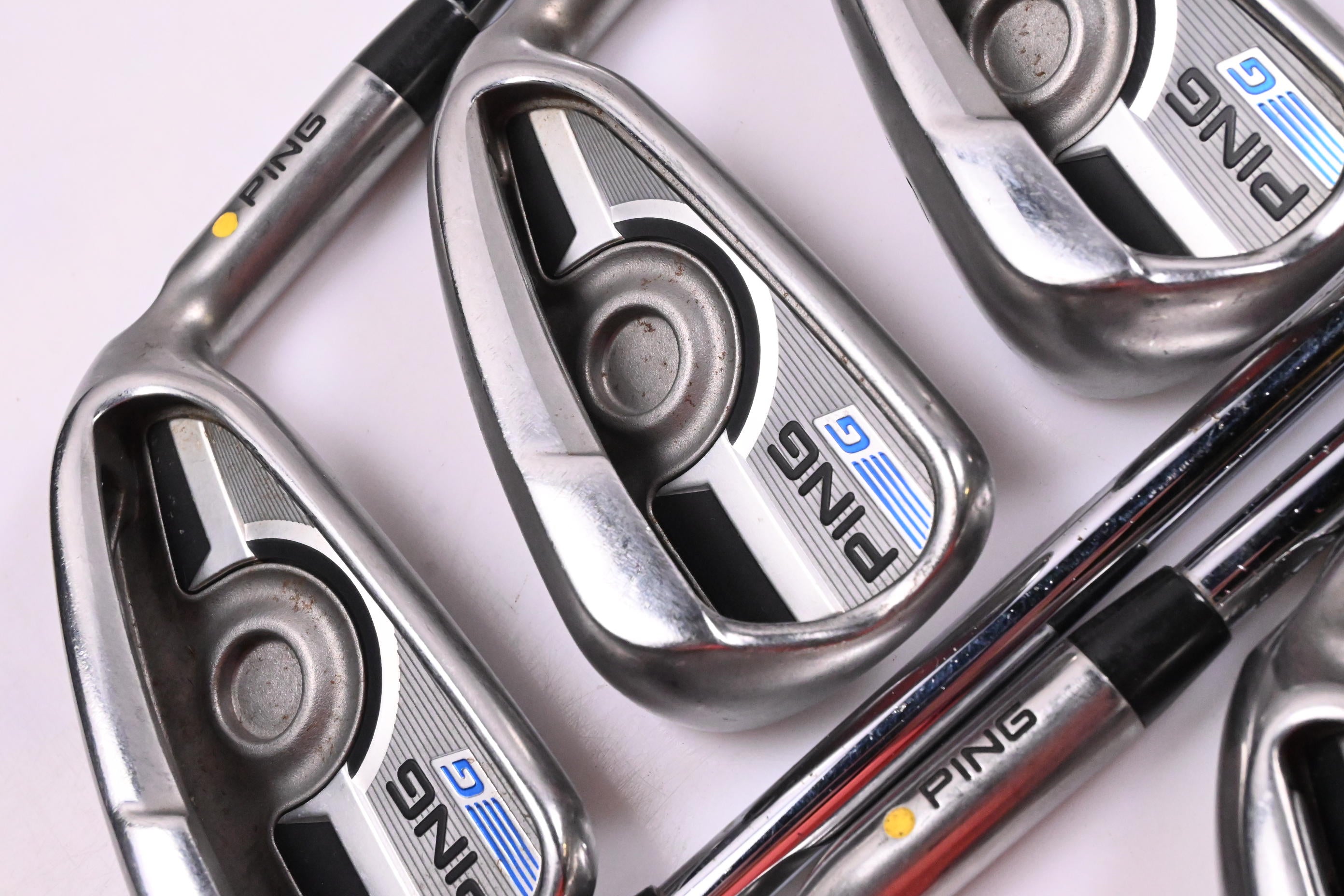 Ping G Series Irons / 4-PW / Yellow Dot / Stiff Flex Ping CFS Distance Shafts