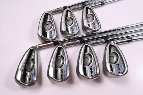 Ping G Series Irons / 4-PW / Yellow Dot / Stiff Flex Ping CFS Distance Shafts