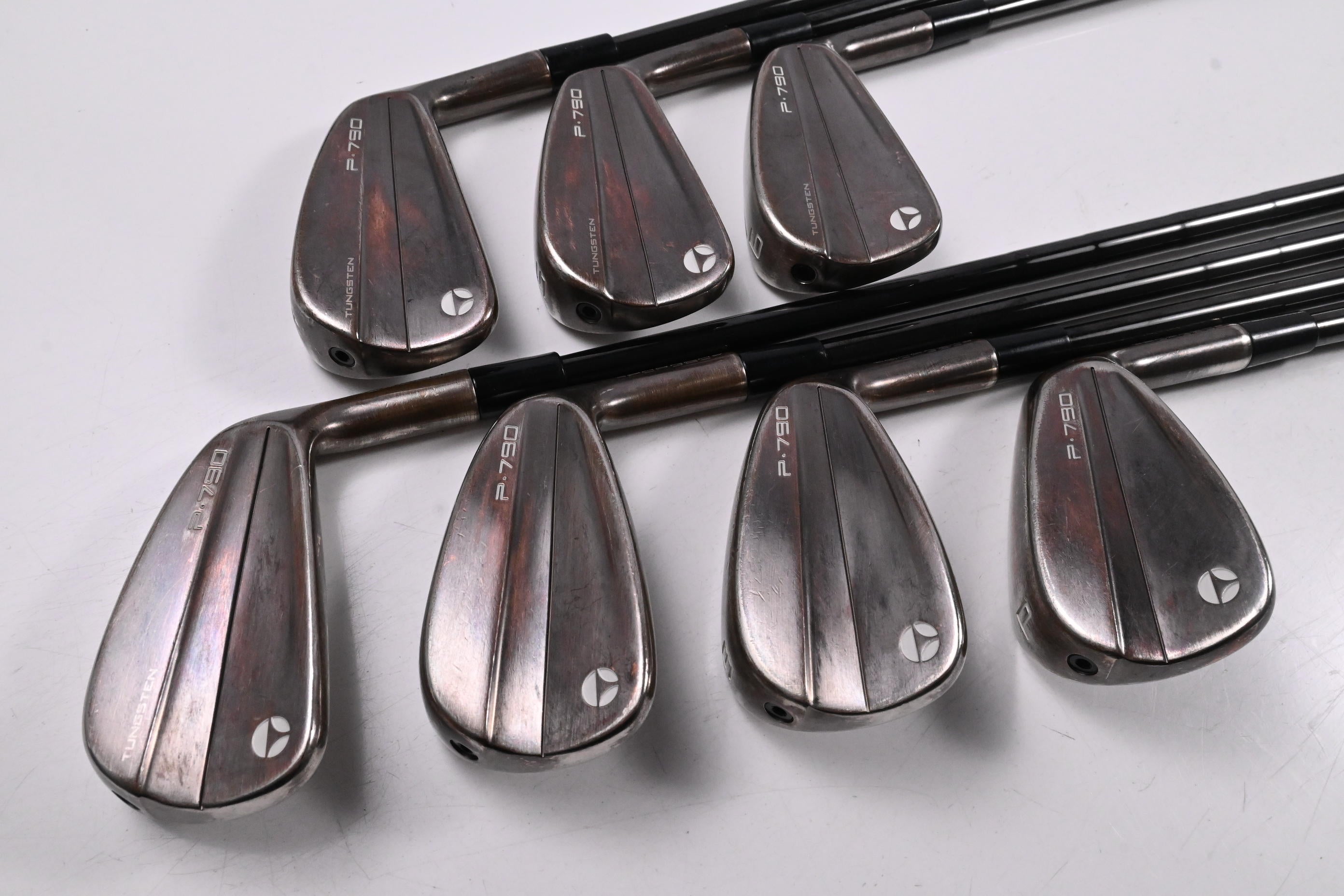 Taylormade P790 Aged Copper Irons / 4-PW / Stiff Flex KBS Tour Lite Shafts