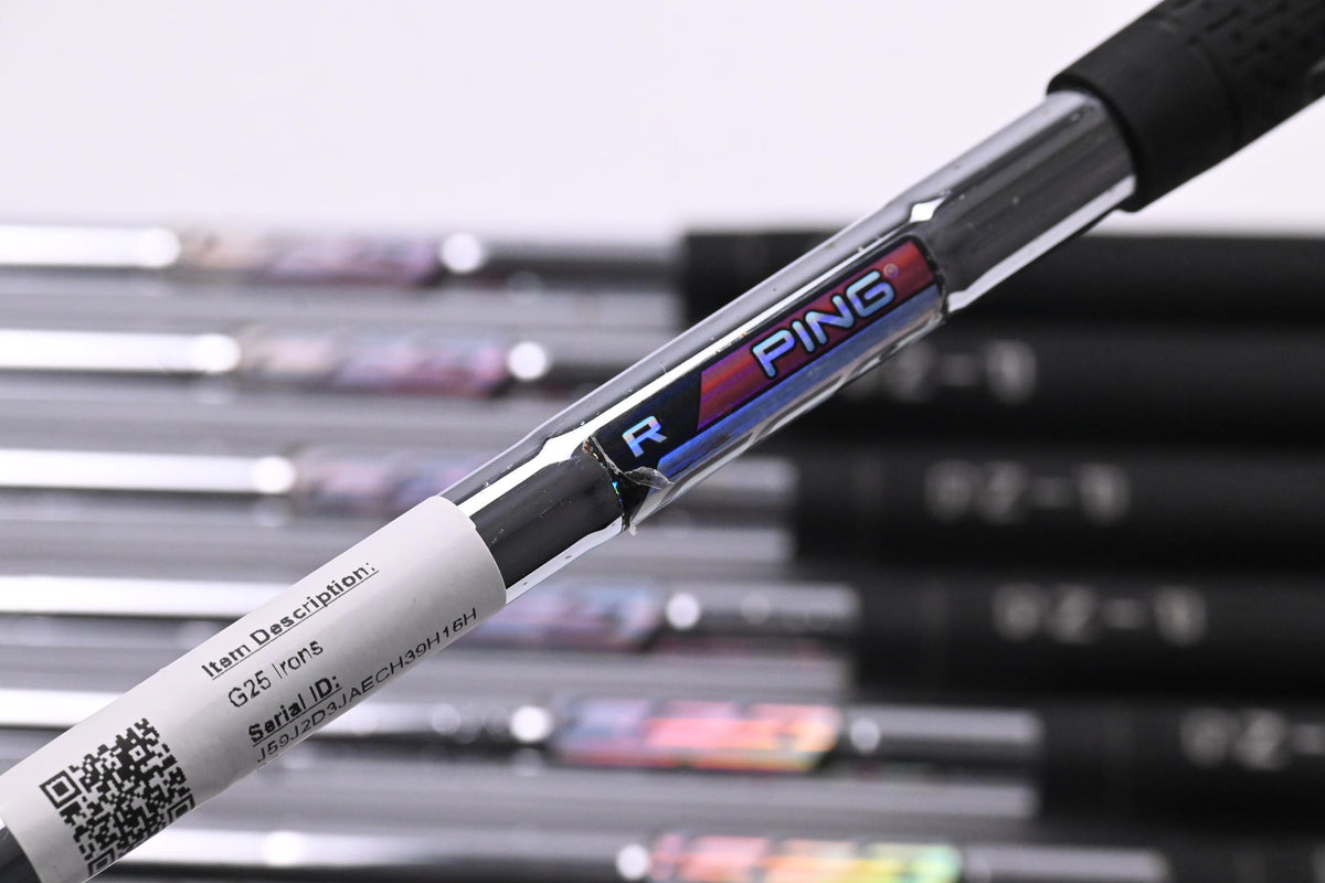Ping G25 Irons / 4-PW / Yellow Dot / Regular Flex Ping CFS Shafts