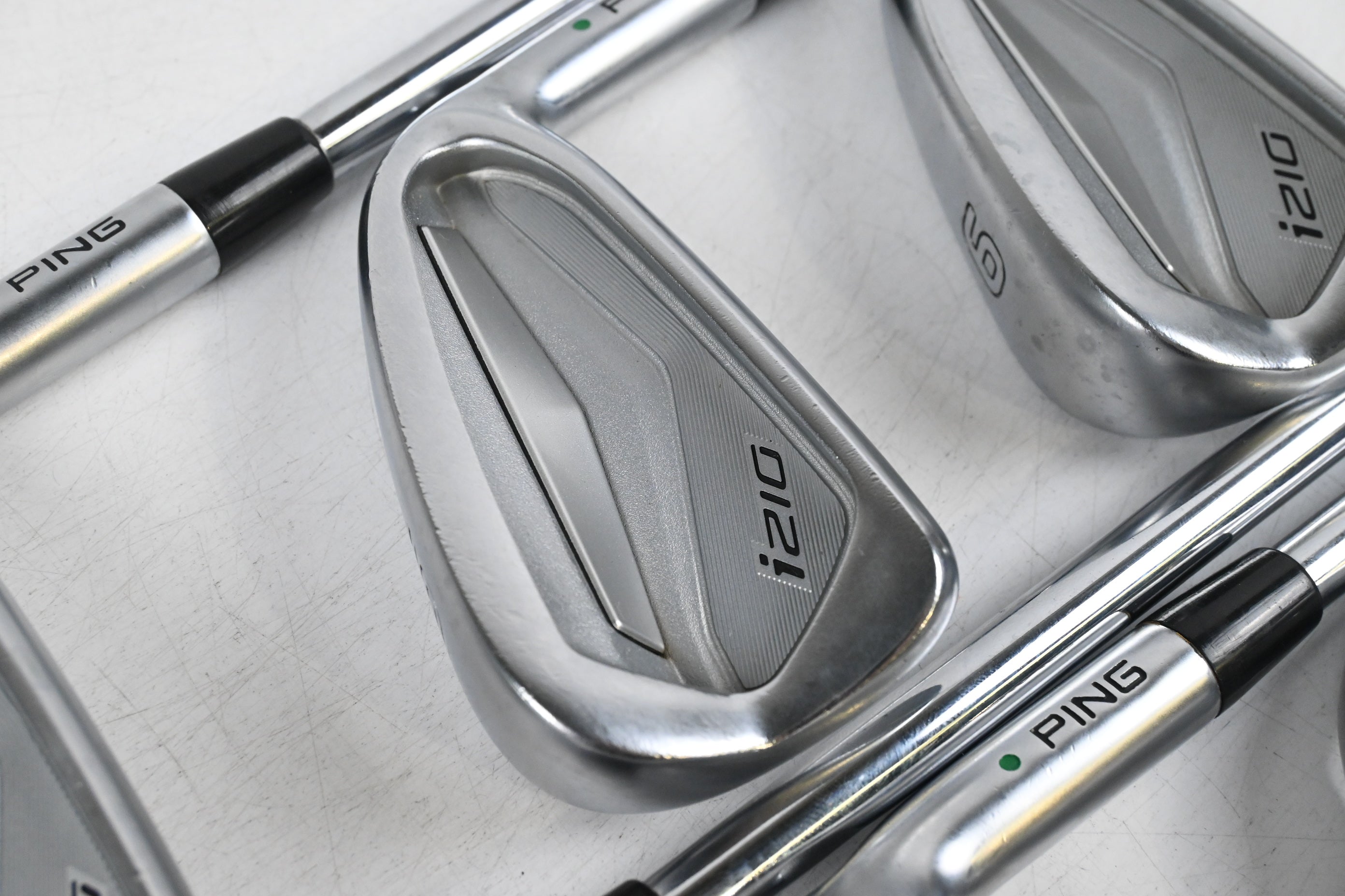 Ping i210 Irons / 4-9i / Green Dot / Regular Flex Project X LZ 115 Shafts