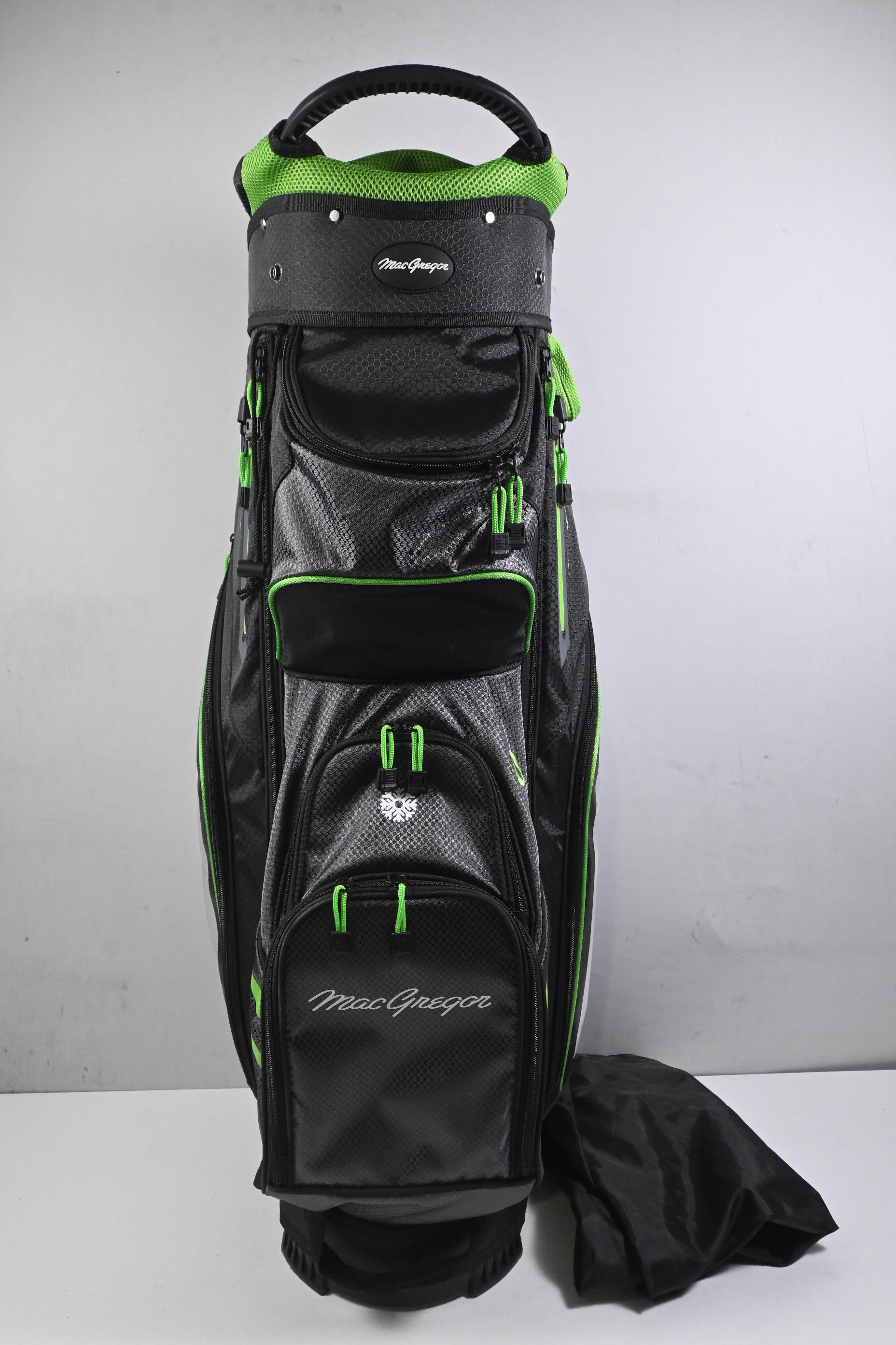 MacGregor Principal 14.0 Cart Bag / 14-Way Divider / Black, Grey & White
