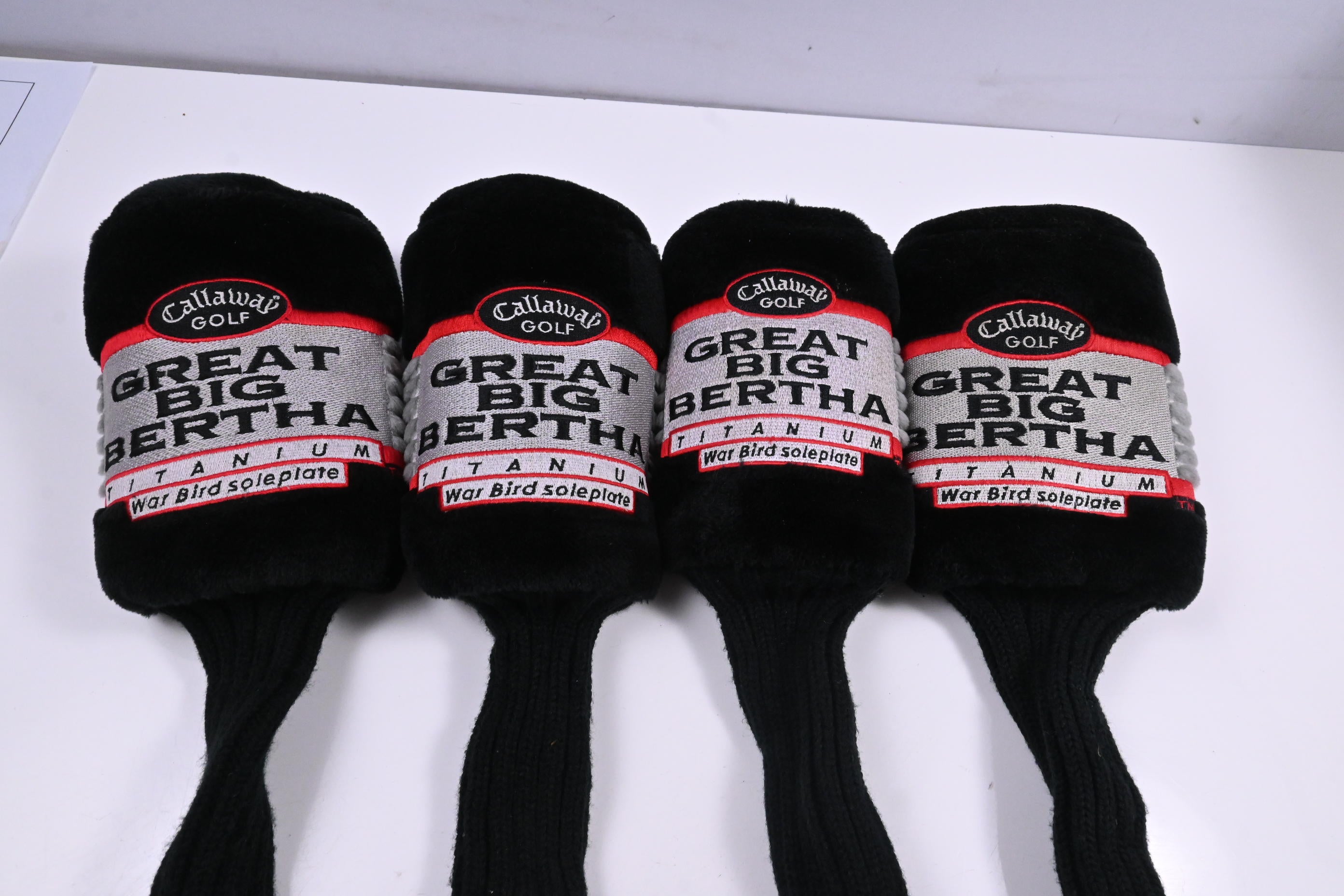 Callaway Great Big Bertha Warbird Vintage / Headcover Set / Driver, 3W, 5W, 7W