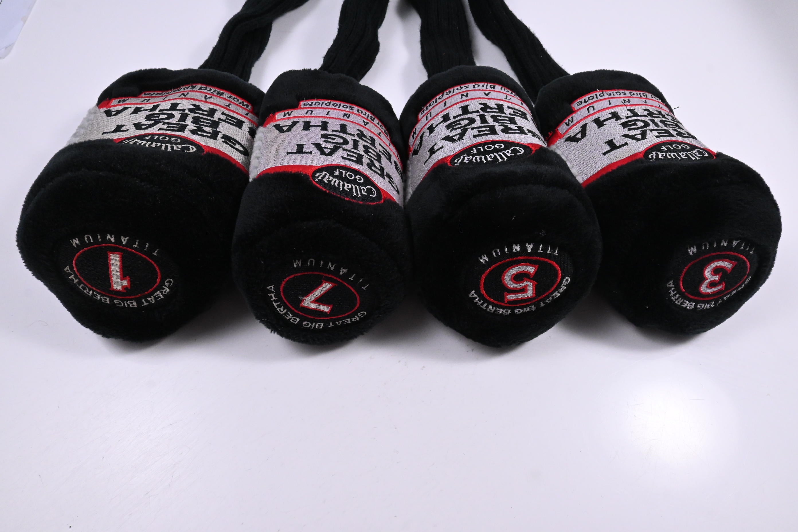 Callaway Great Big Bertha Warbird Vintage / Headcover Set / Driver, 3W, 5W, 7W