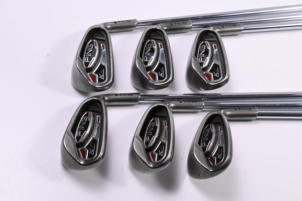 Ping K15 Irons / 6-PW+SW / Black Dot / Regular Flex Ping AWT Shafts