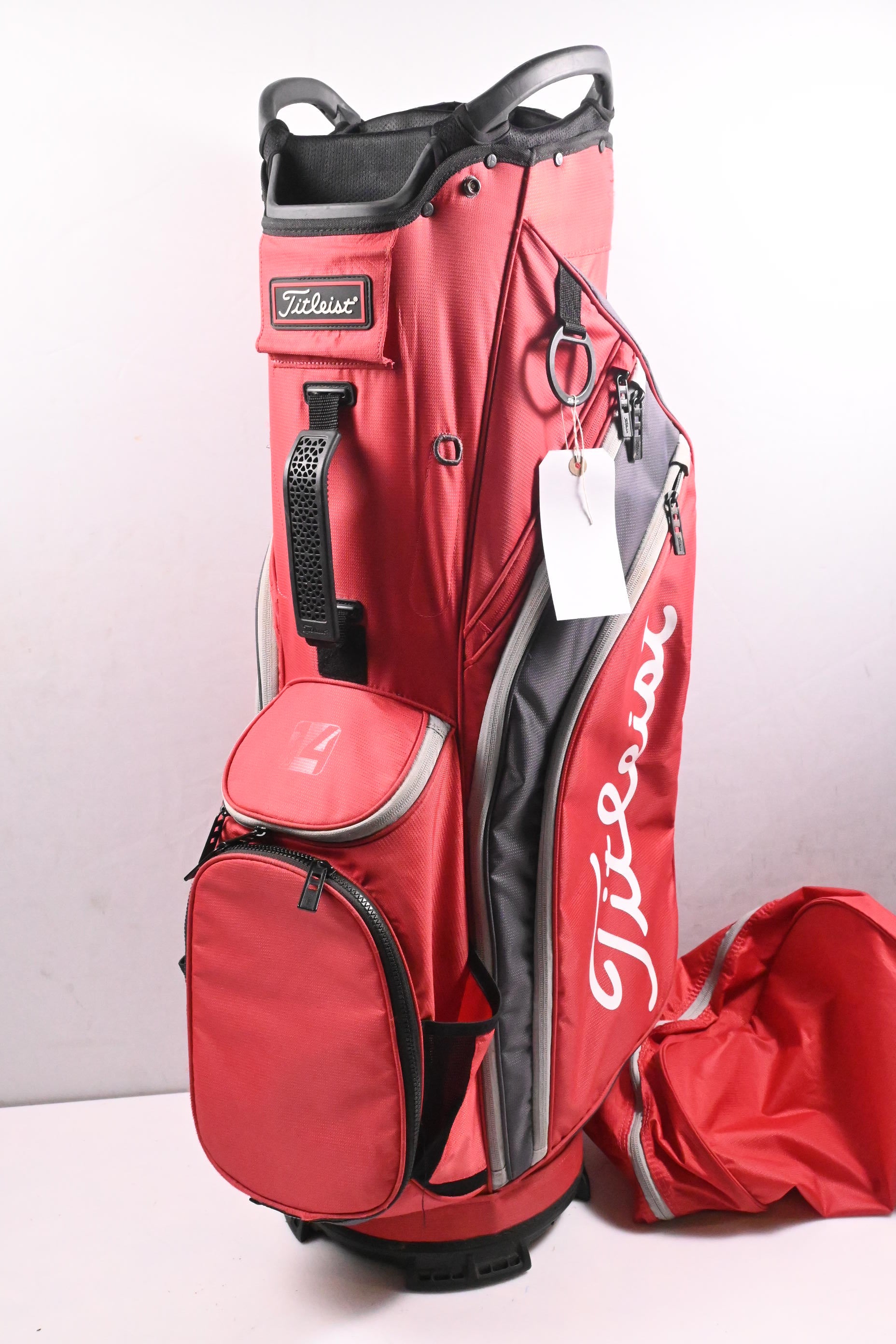 Titleist Cart Bag / 14-Way Divider / Red & Grey