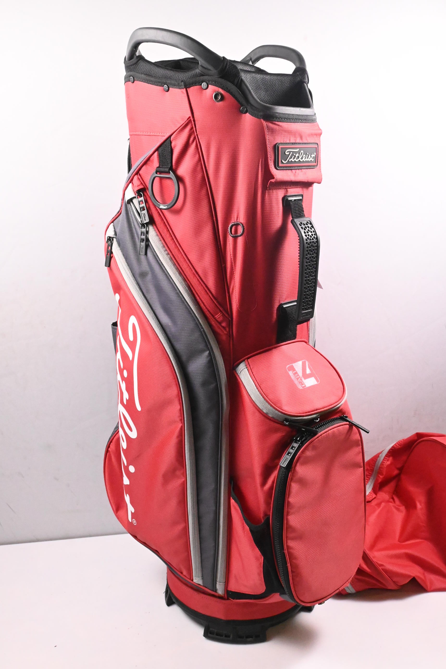 Titleist Cart Bag / 14-Way Divider / Red & Grey
