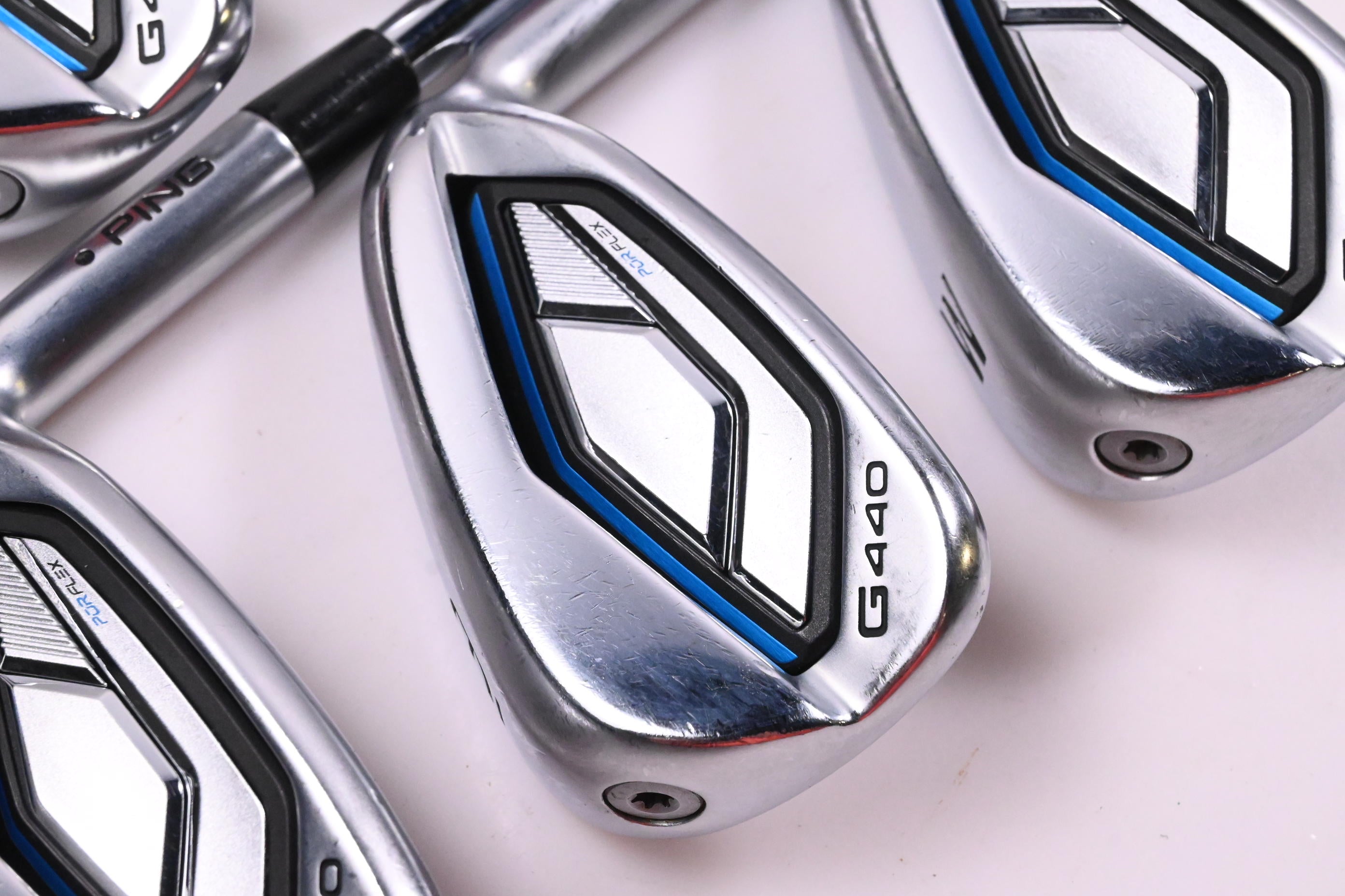 Ping G440 Irons / 6-PW / Black Dot / Regular Flex Ping AWT 3.0 Shafts