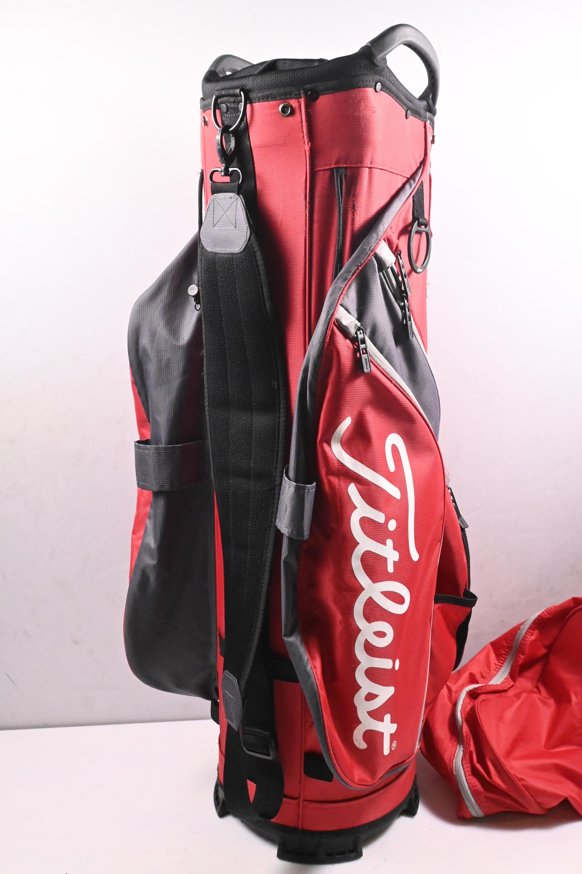 Titleist Cart Bag / 14-Way Divider / Red & Grey