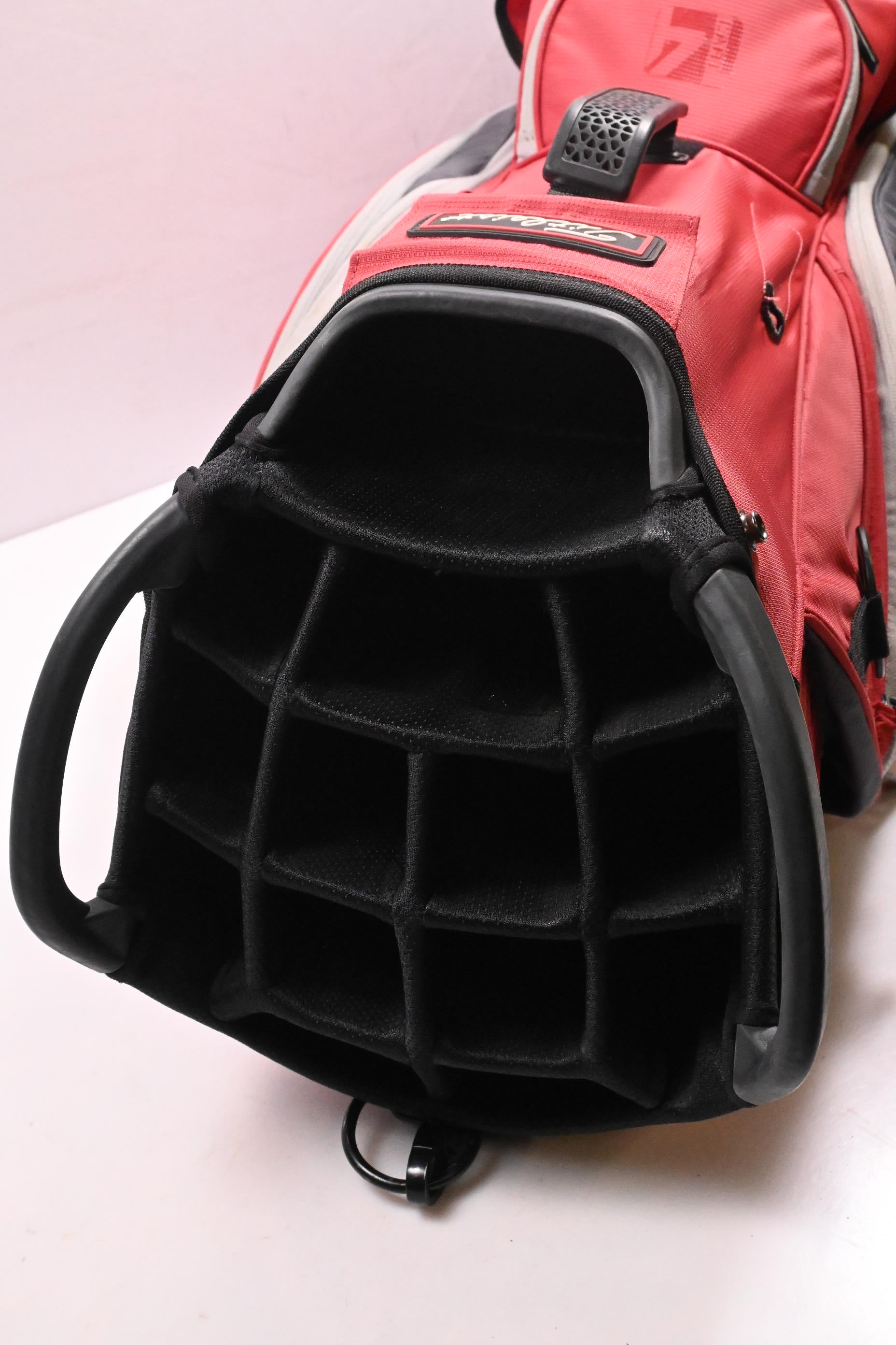Titleist Cart Bag / 14-Way Divider / Red & Grey