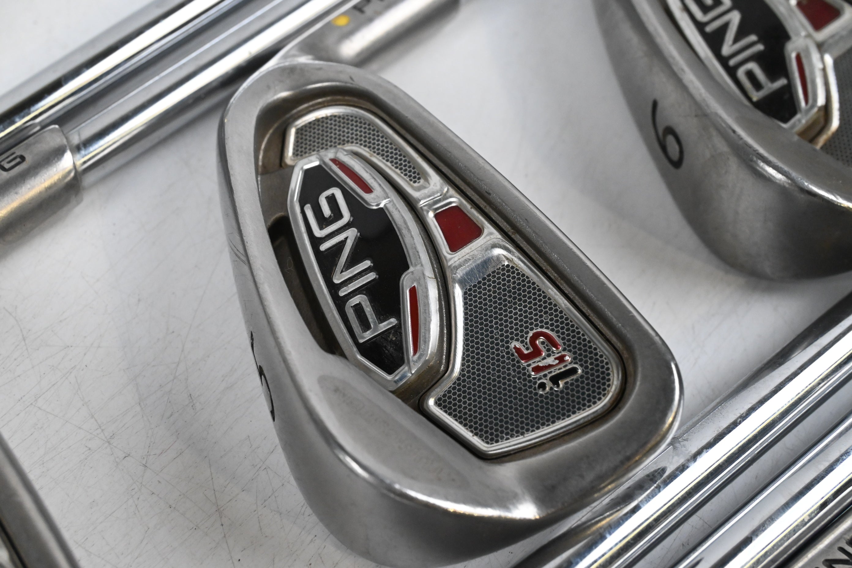 Ping i15 Irons / 3-PW / Yellow Dot / Regular Flex Ping AWT Shafts