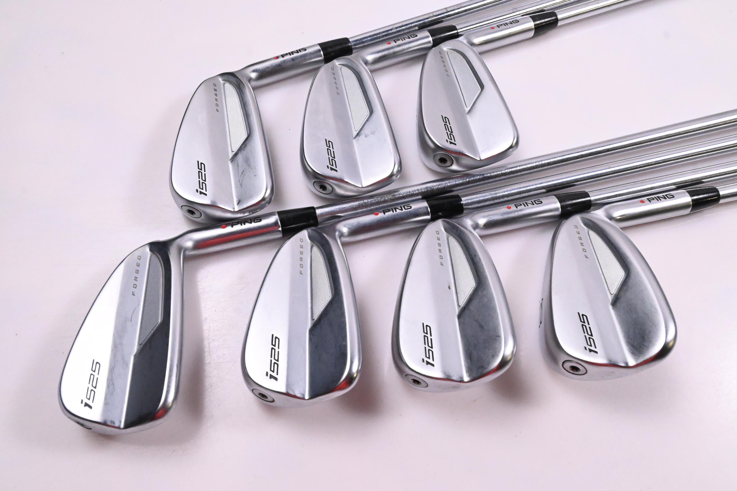 Ping i525 Irons / 4-PW / Red Dot / Regular Flex Project X IO 105 Shafts