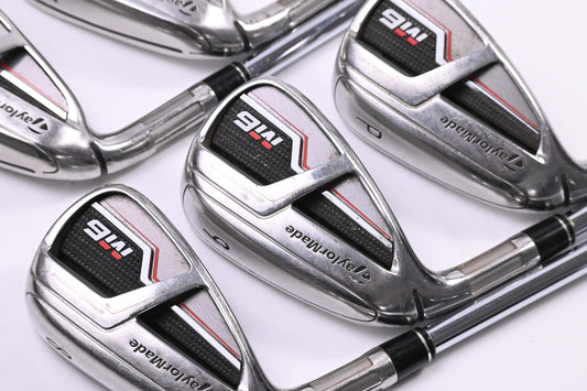 Left Hand Taylormade M6 Irons / 6-PW / Regular Flex KBS MAX 85 Shafts