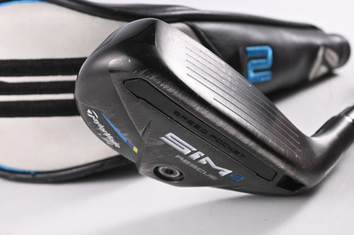 Taylormade SIM2 #2 Hybrid / 17 Degree / Stiff Flex Tensei AV Raw Blue 80 Shaft