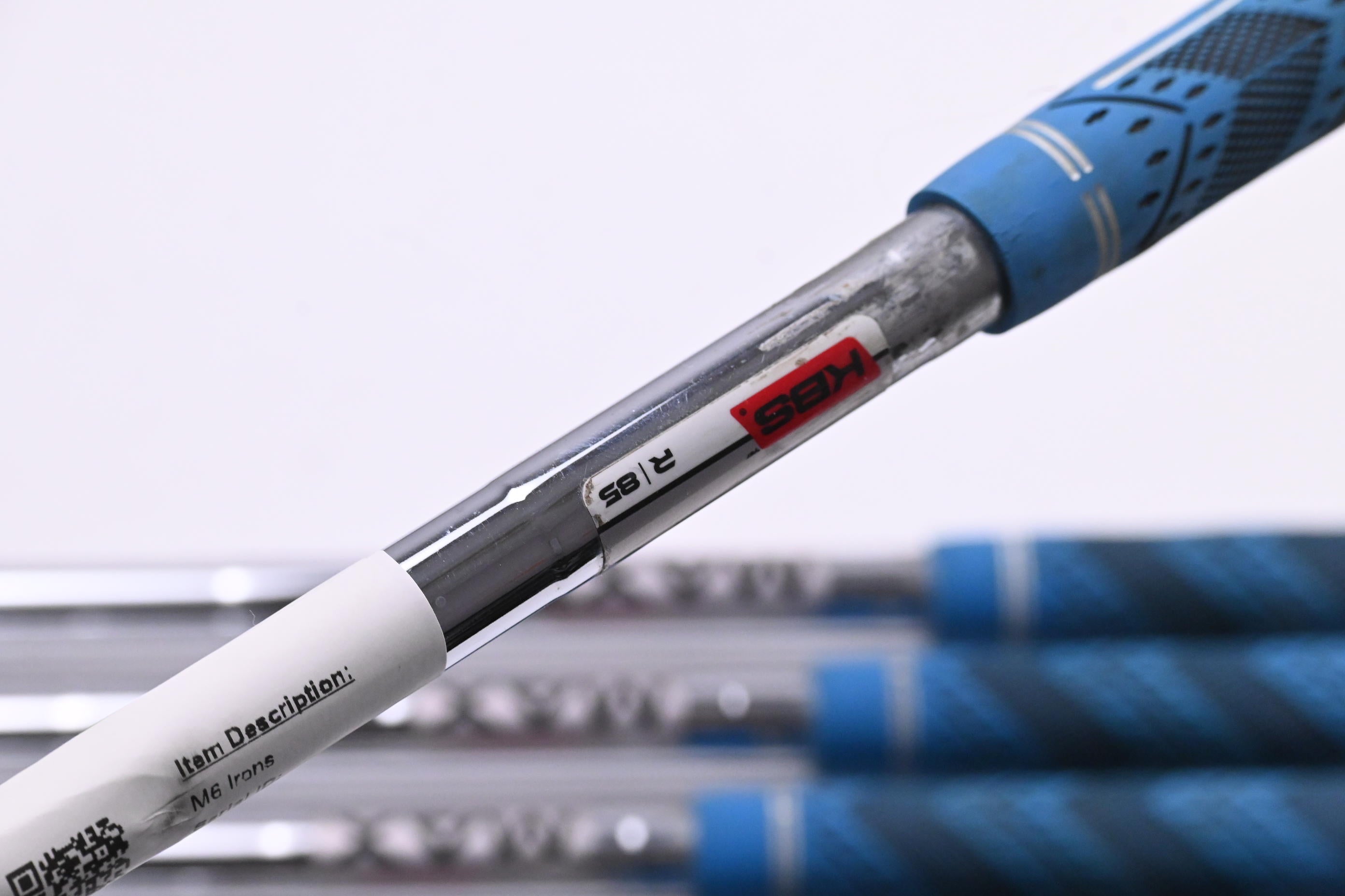 Left Hand Taylormade M6 Irons / 6-PW / Regular Flex KBS MAX 85 Shafts
