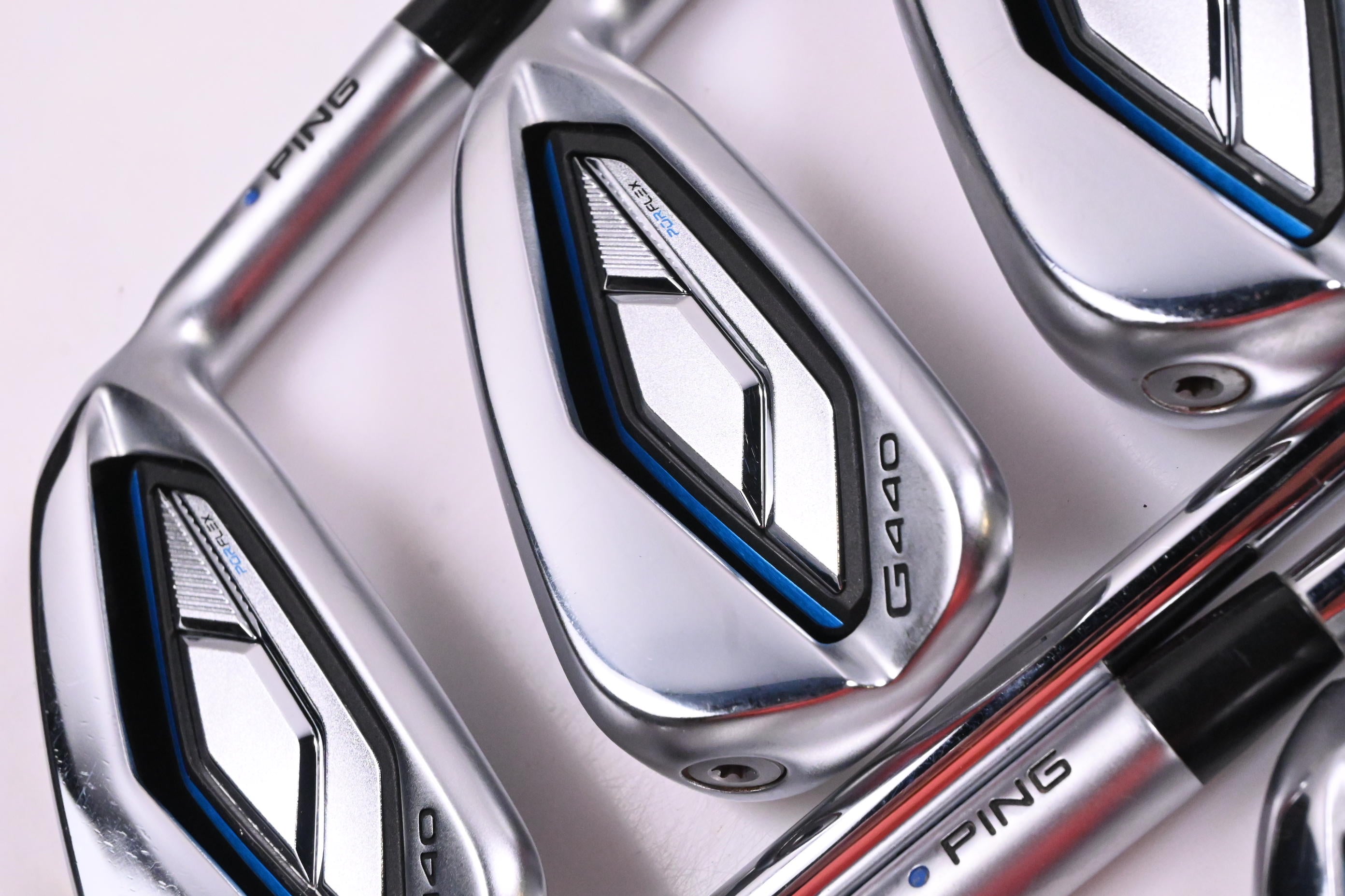 Ping G440 Irons / 6-PW+GW+56° / Blue Dot / Regular Flex Ping AWT 3.0 Shafts