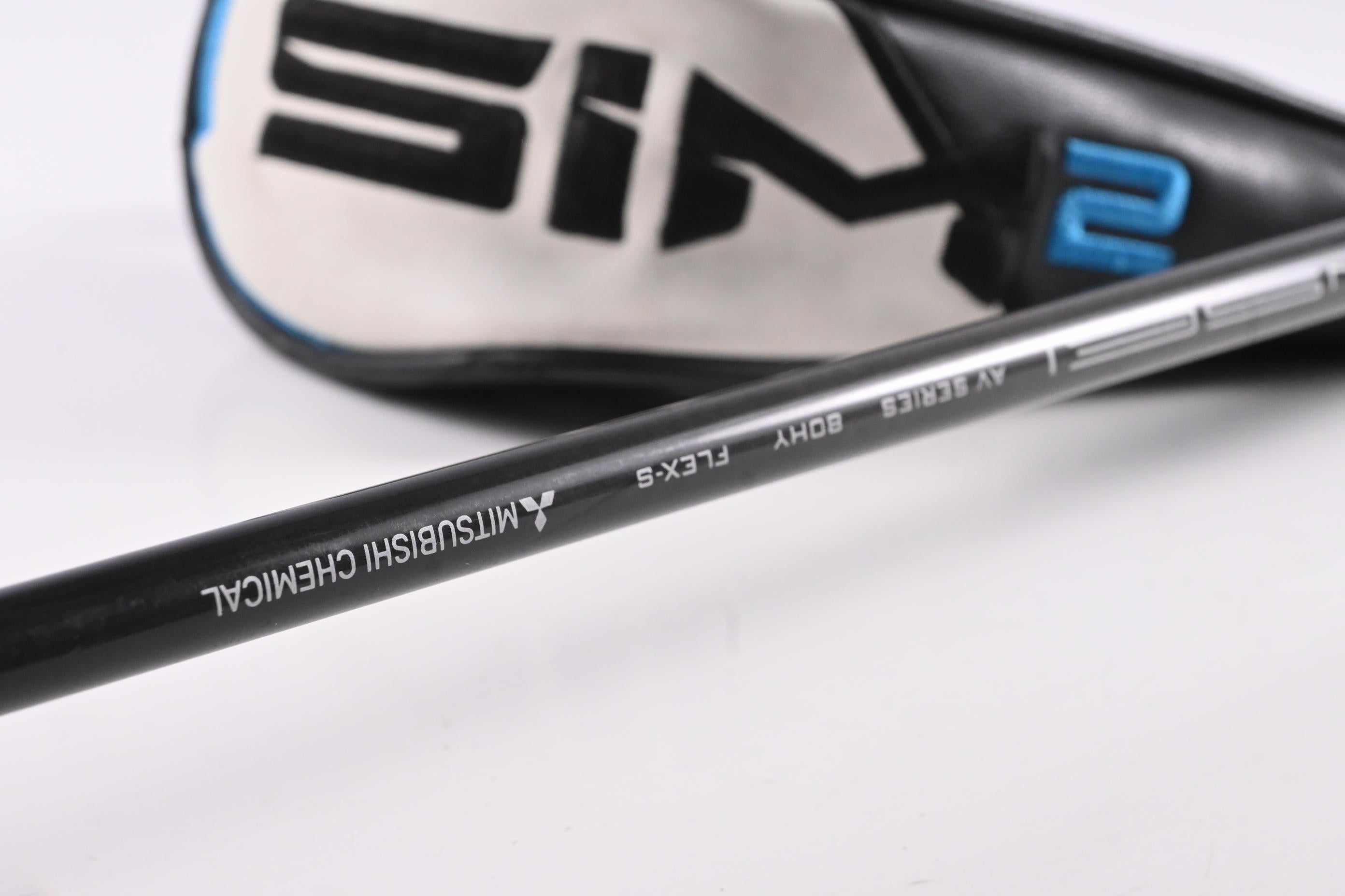 Taylormade SIM2 #2 Hybrid / 17 Degree / Stiff Flex Tensei AV Raw Blue 80 Shaft