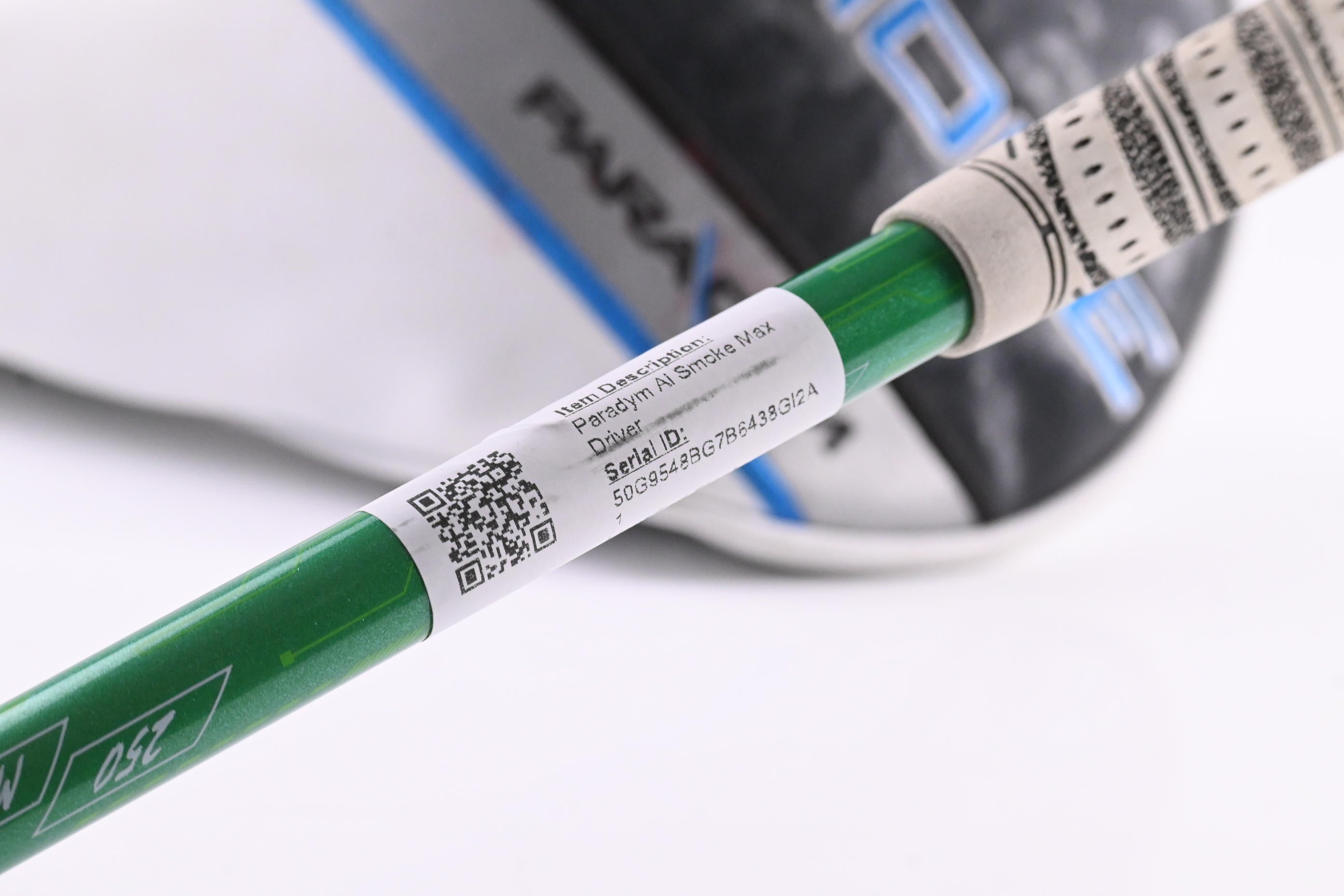 Callaway Paradym Ai Smoke Max Driver / 9 Degree / Stiff Flex Accra GX Green 250