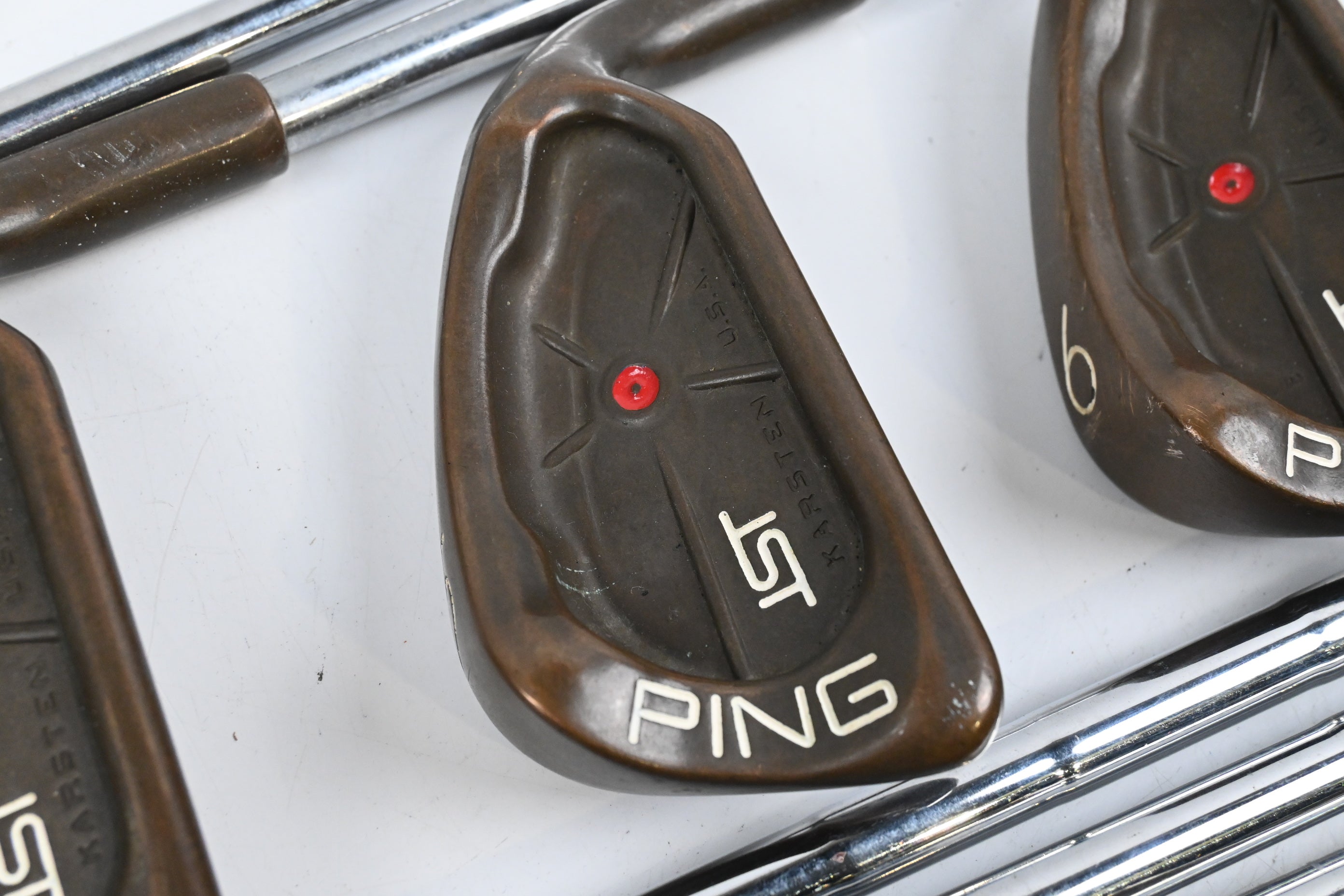 Ping ISI BeCu Irons / 3-PW+SW / Red Dot / Stiff Flex Ping Z-Z65 Shafts