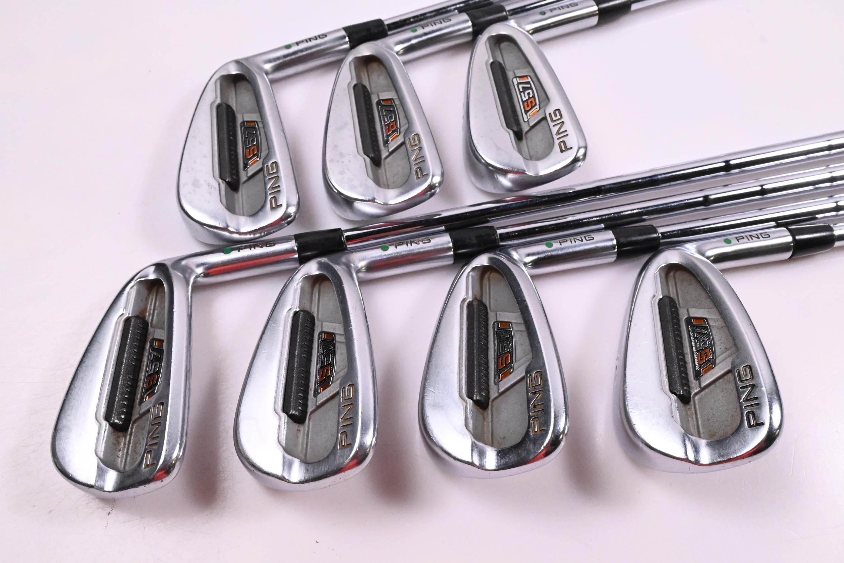 Ping S57 Irons / 4-PW / Green Dot / Regular Flex Steel Shafts