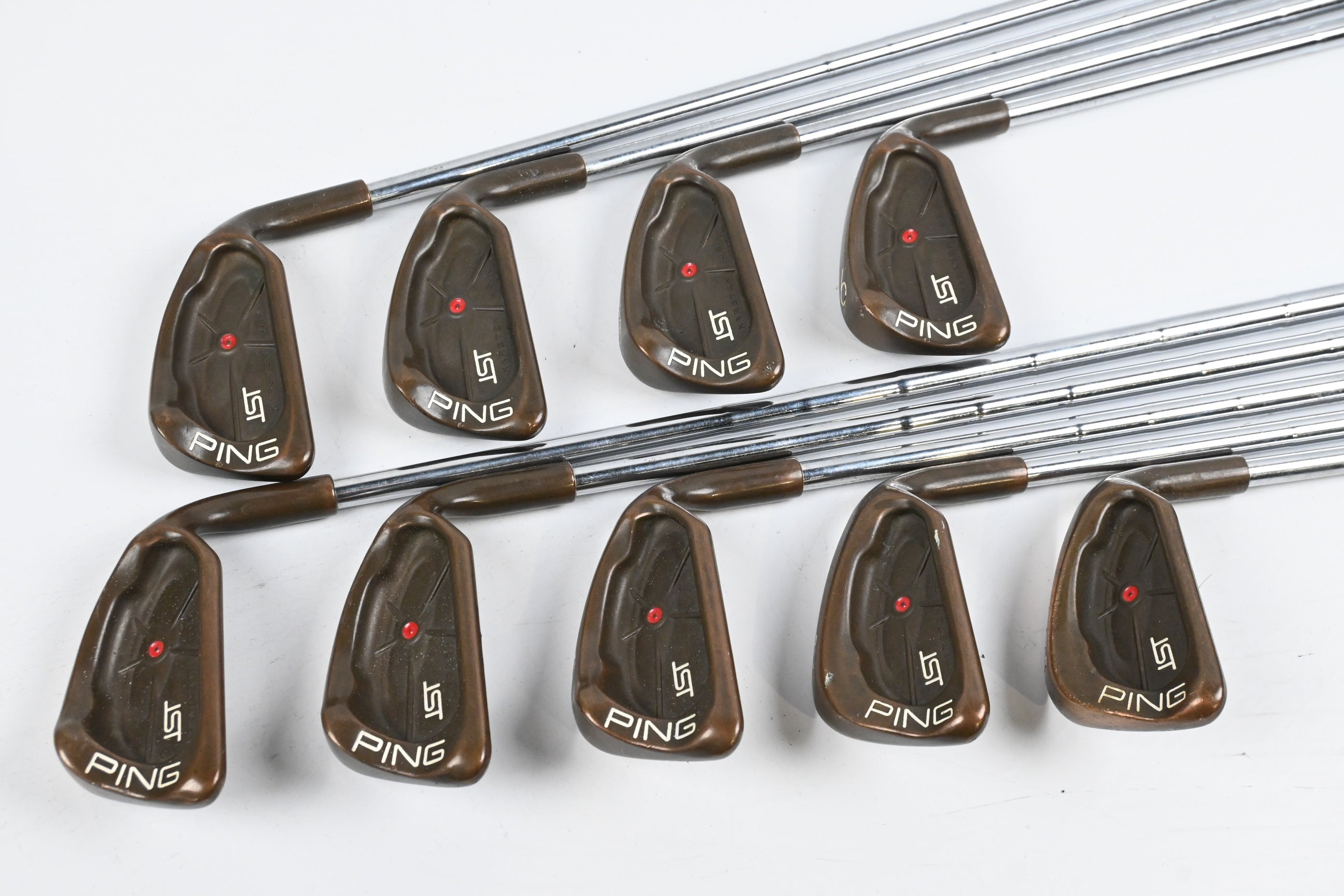 Ping ISI BeCu Irons / 3-PW+SW / Red Dot / Stiff Flex Ping Z-Z65 Shafts