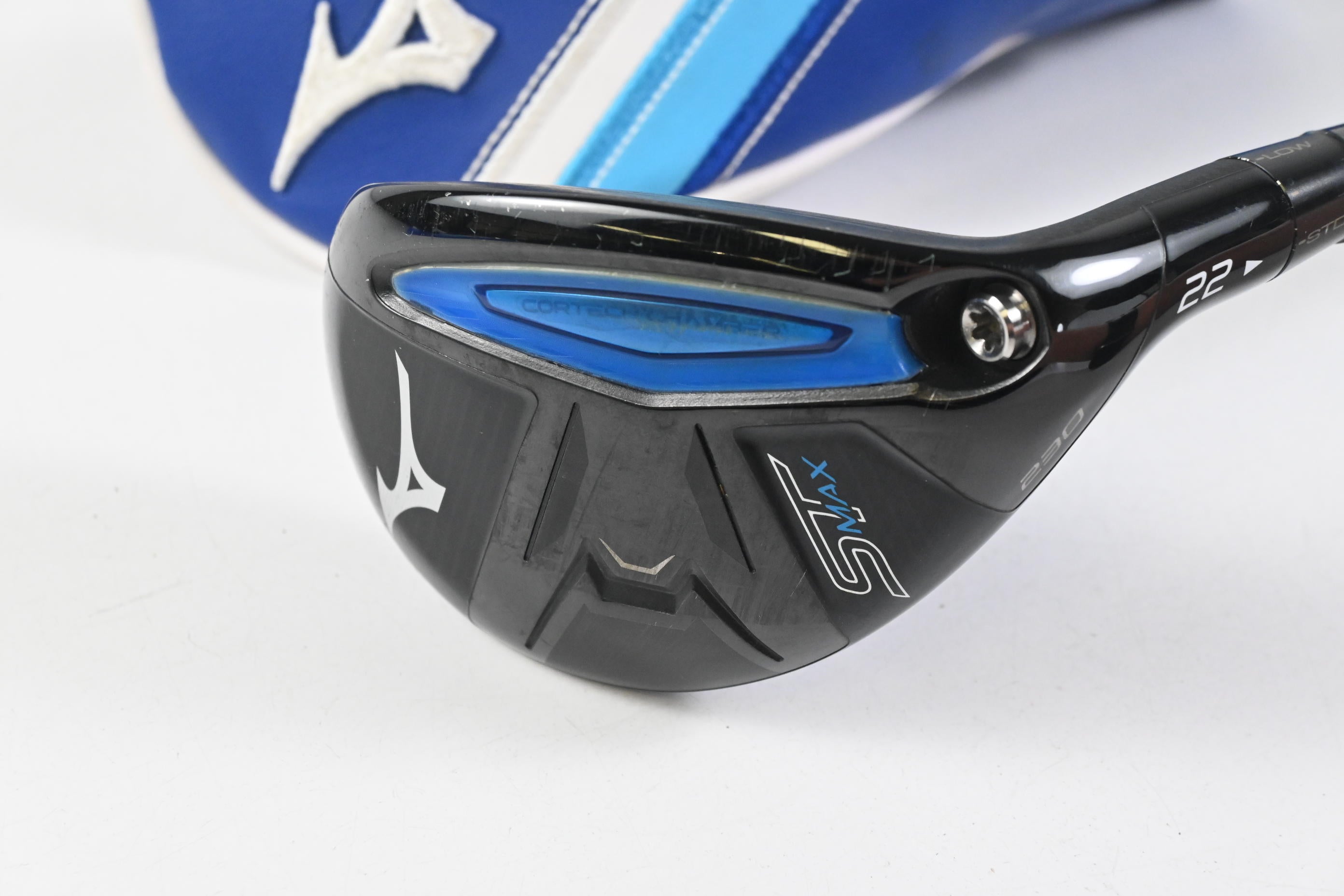 Mizuno ST-Max 230 #4 Hybrid / 22 Degree / Stiff Flex MMT Black 80 Shaft