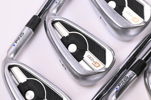 Ping G400 Irons / 5-PW+SW / Blue Dot / Regular Flex Ping AWT 2.0 Shafts