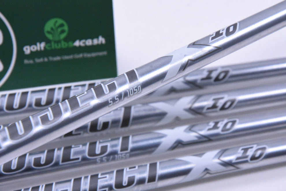 Project X IO 105 Iron Shafts / Regular Plus Flex / Set of 5 / .355" Ti
