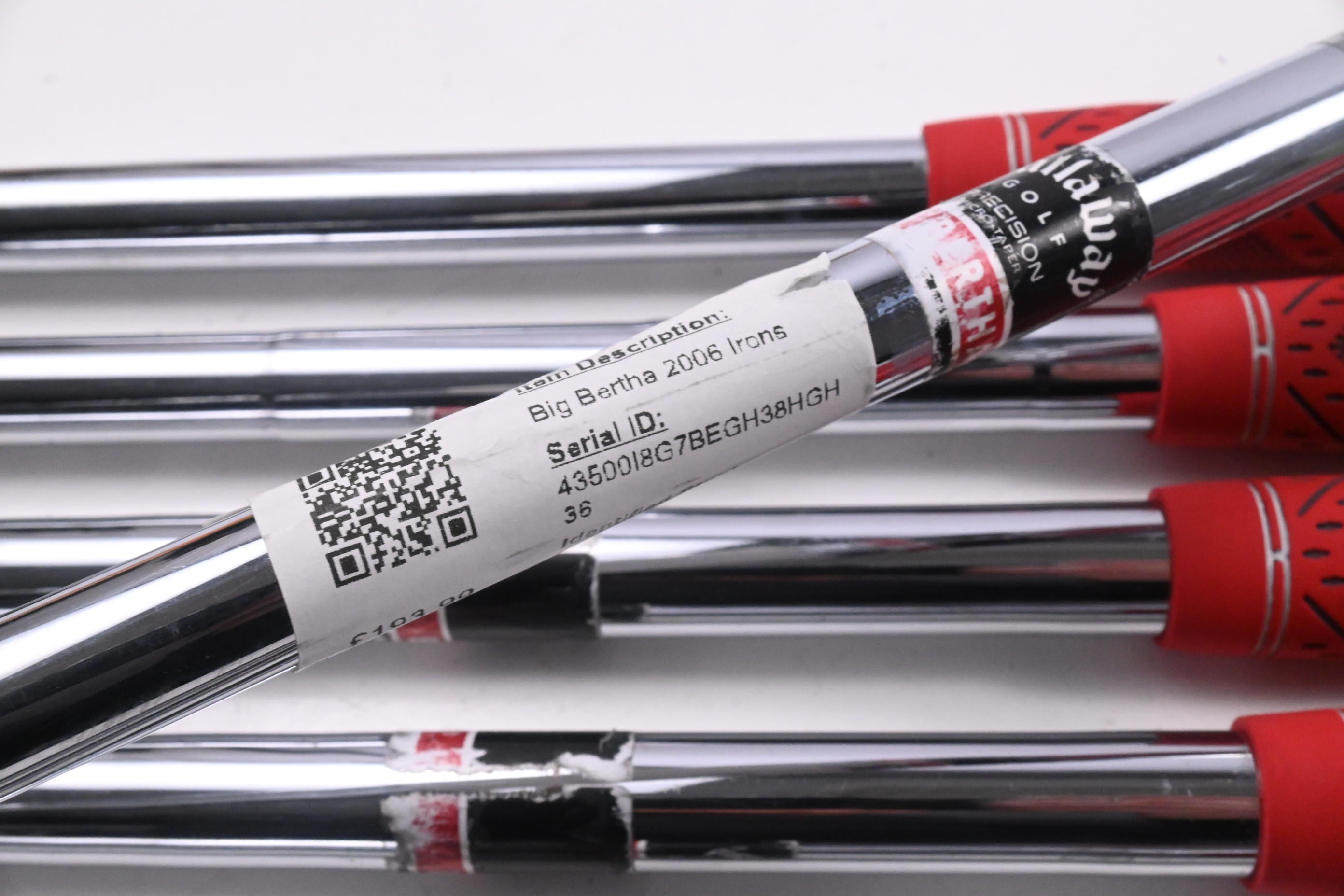 Callaway Big Bertha 2006 Irons / 4-PW+SW / Uniflex Callaway Big Bertha Shafts