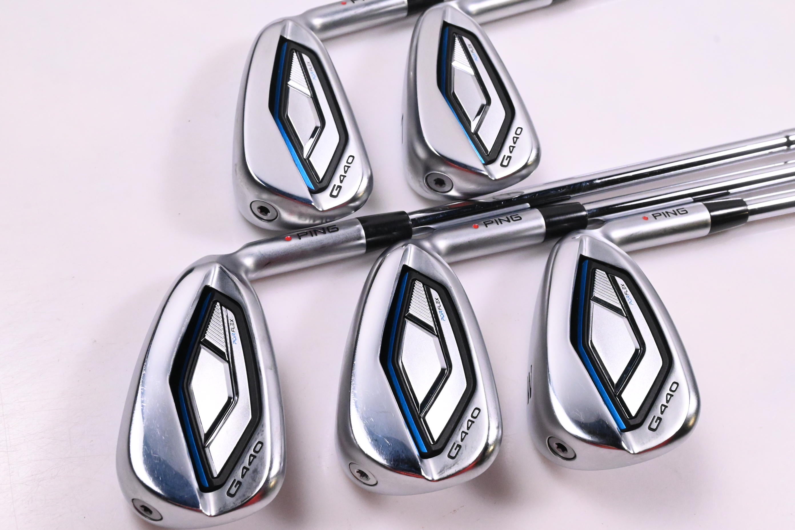 Ping G440 Irons / 6-PW / Orange Dot / Regular Flex Dynamic Gold Mid 100 Shafts