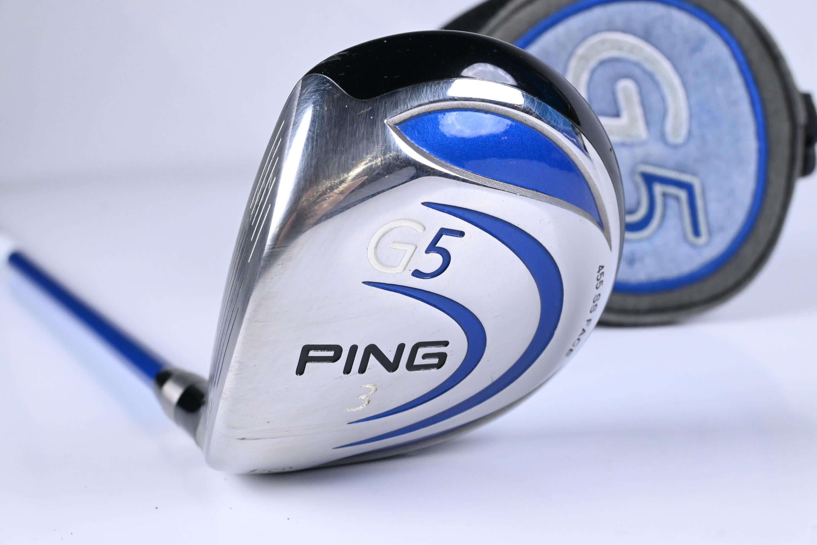 Left Hand Ping G5 #3 Wood / 15 Degree / Regular Flex Grafalloy Prolaunch Blue 75