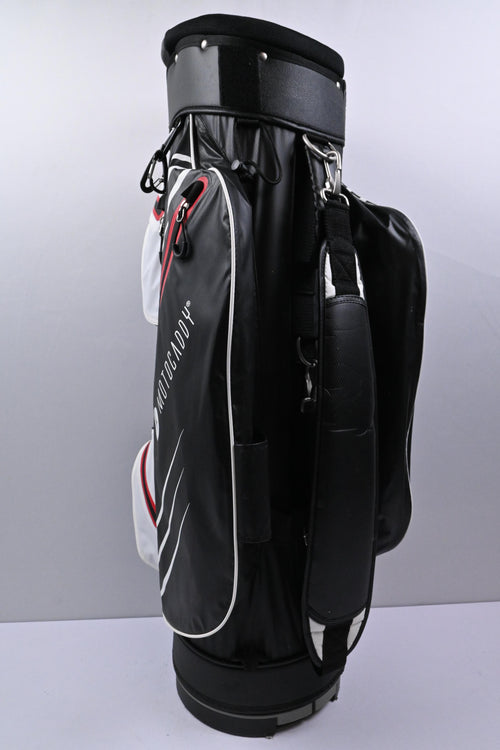 Motocaddy Dry Series Cart Bag / 14-Way Divider / White, Black & Red