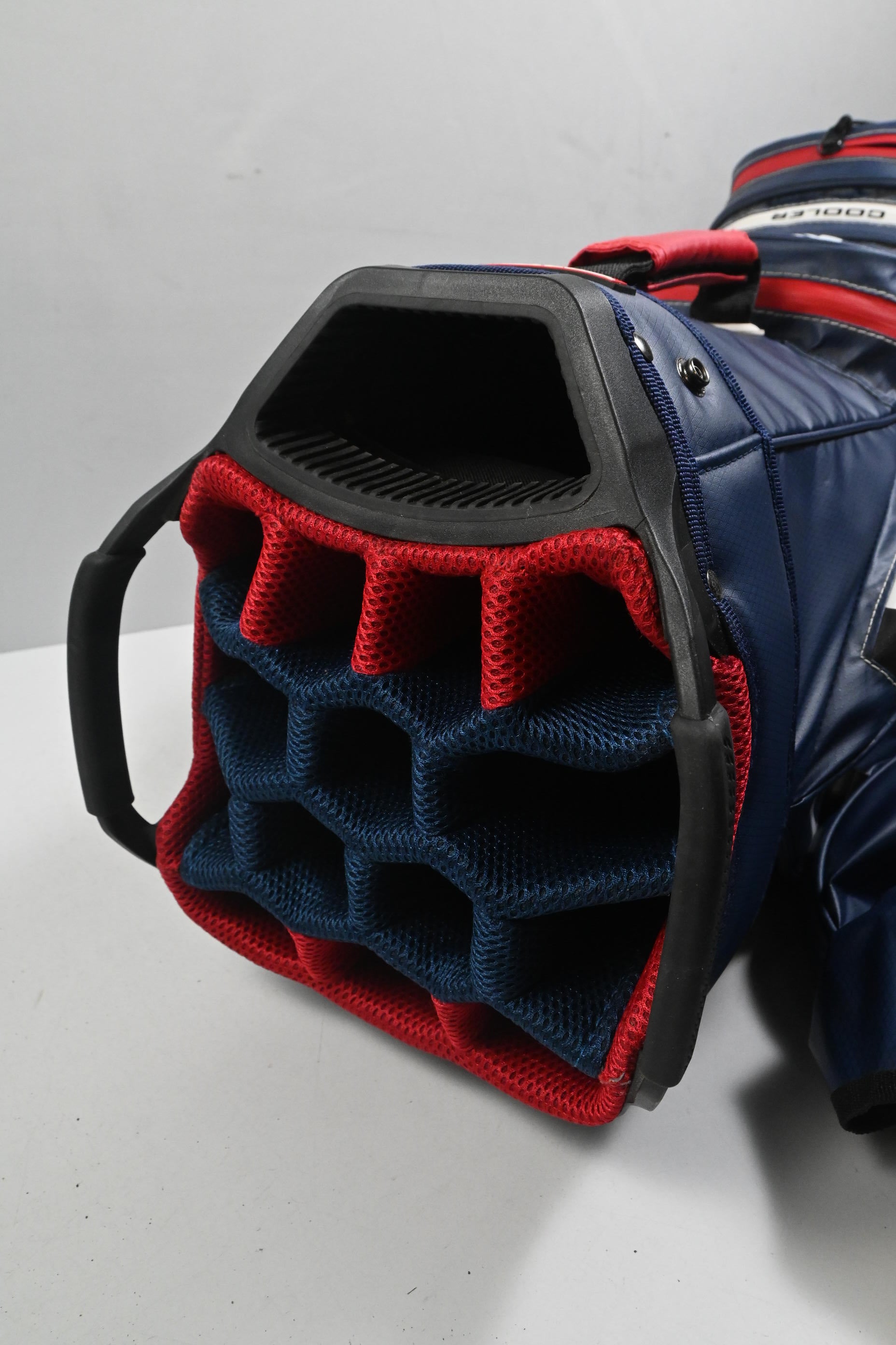 Rife Waterproof Design Cart Bag / 15-Way Divider / Blue, White & Red