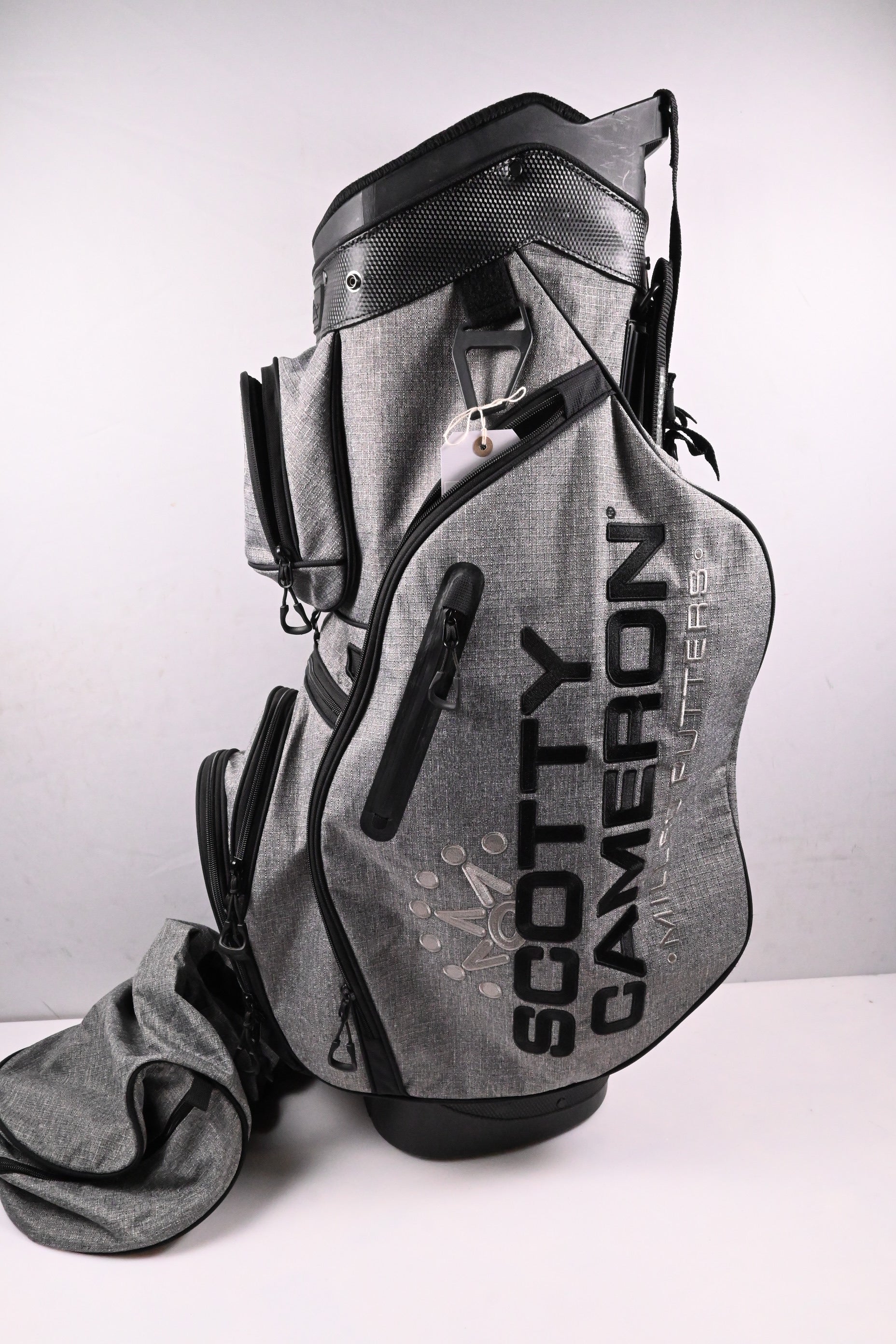 Scotty Cameron Circle T Heather Grey Tour Bag / 4-Way Divider / Grey, Black